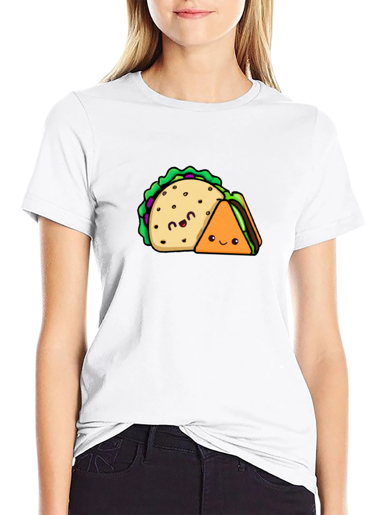 Taco & Sandwich T-Shirt - Cute Foodie Tee
