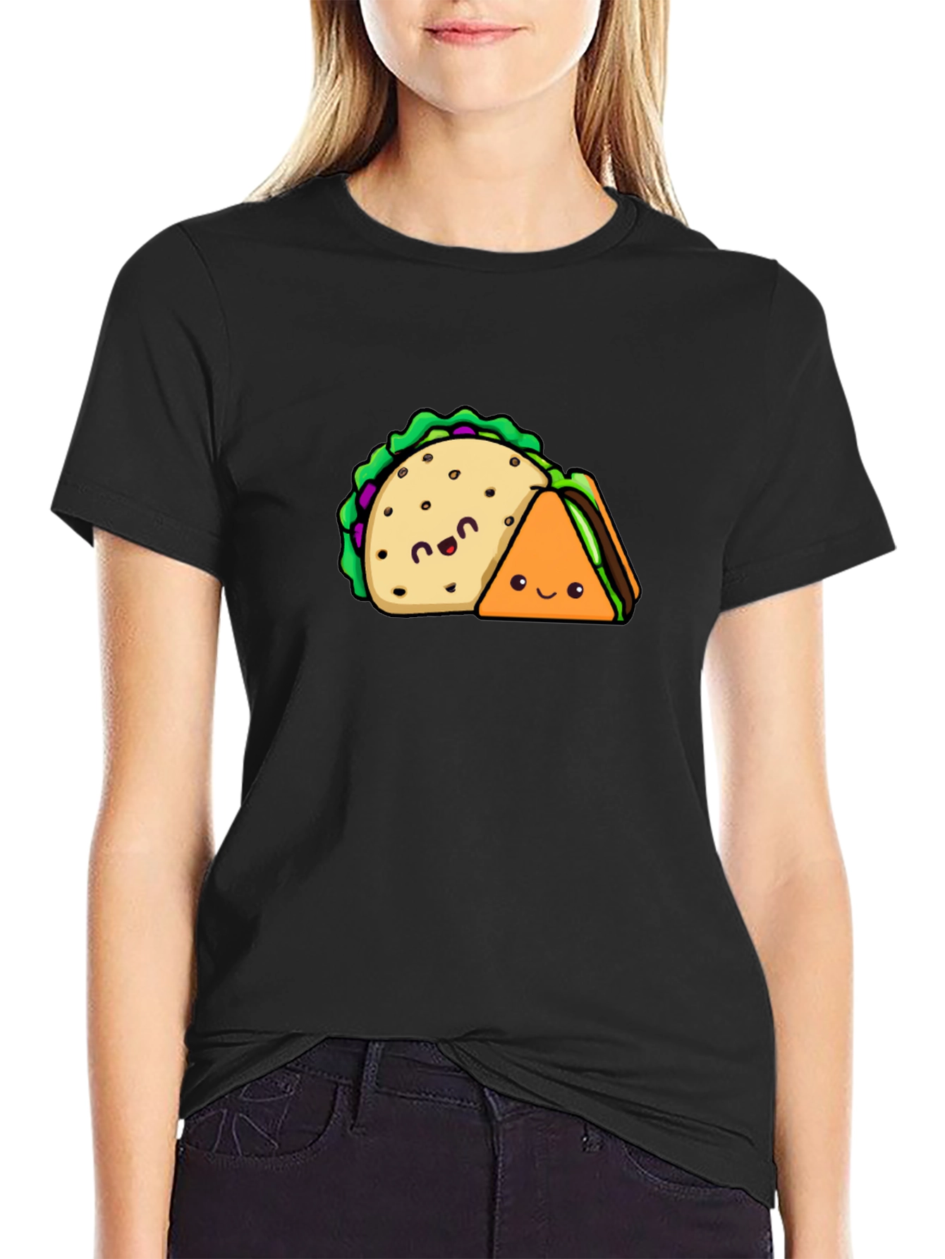 Taco & Sandwich T-Shirt - Cute Foodie Tee