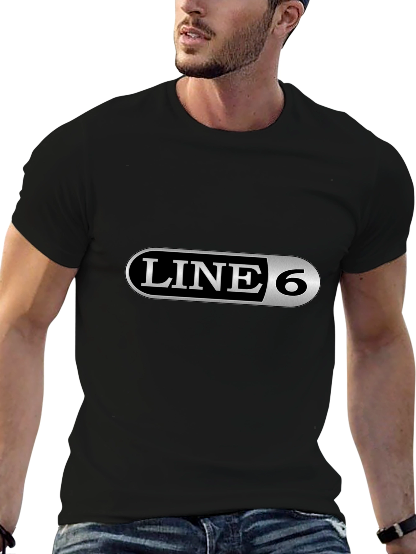 Line 6 Black T-Shirt - Musician Apparel
