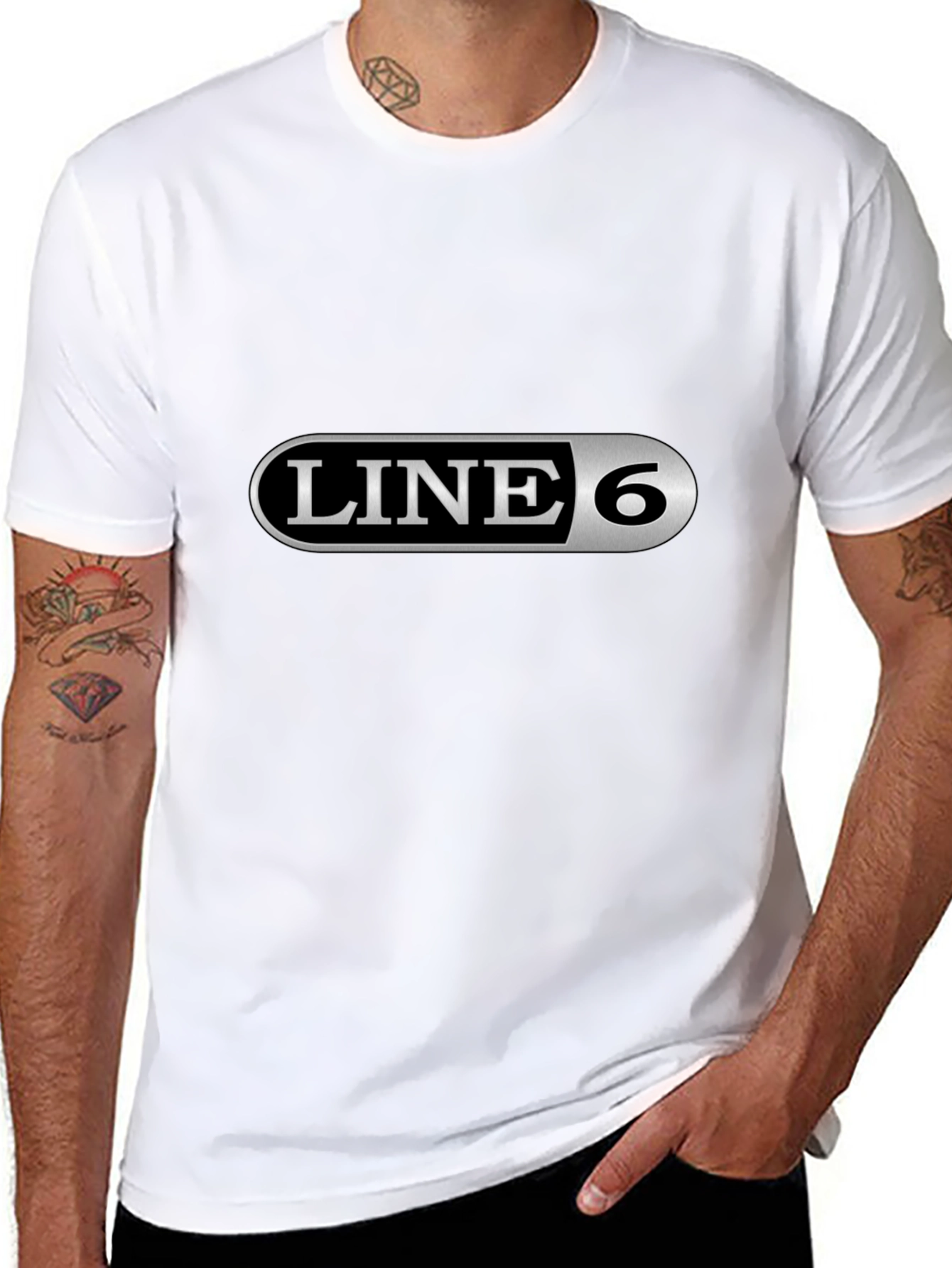 Line 6 Black T-Shirt - Musician Apparel
