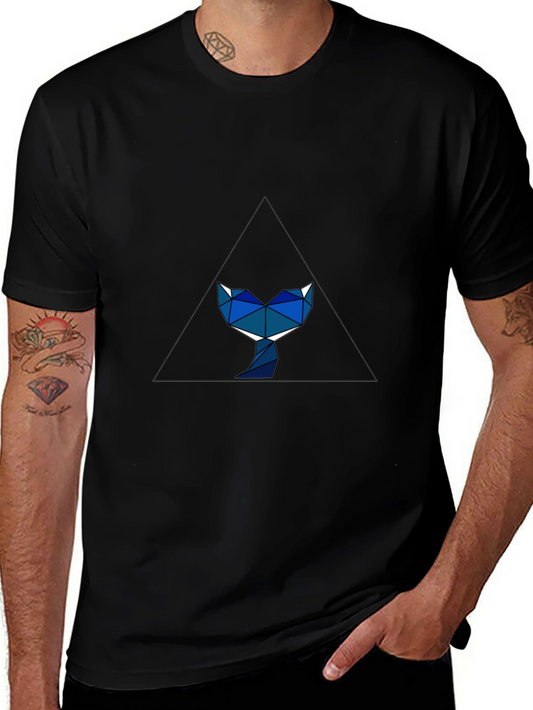 Geometric Fox Tee - Modern Minimalist Design