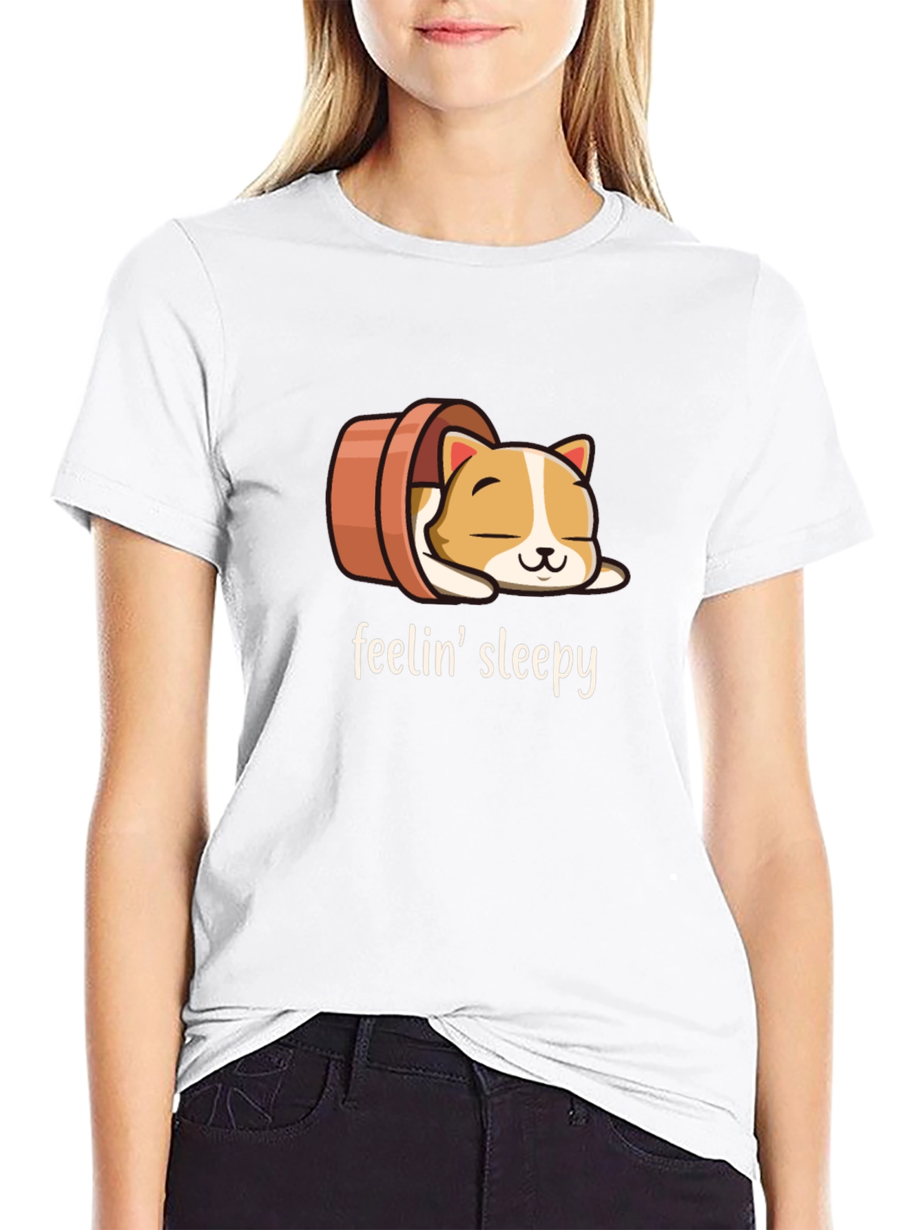 Feelin Sleepy Cat Tee