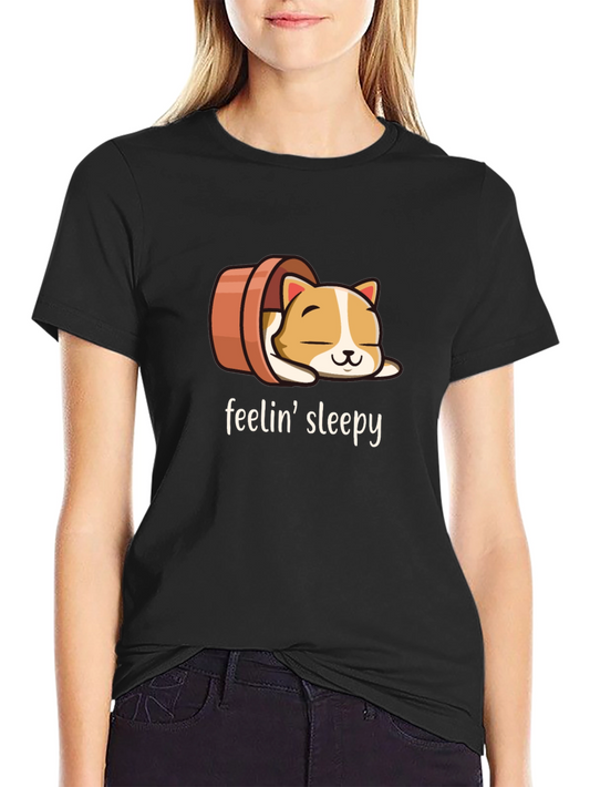 Feelin Sleepy Cat Tee