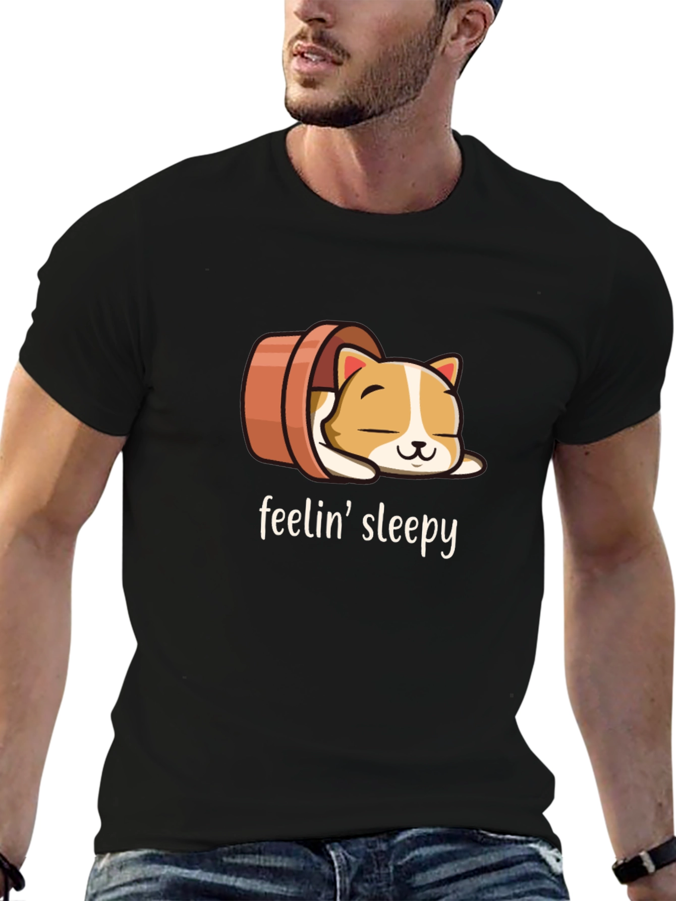 Feelin Sleepy Cat Tee