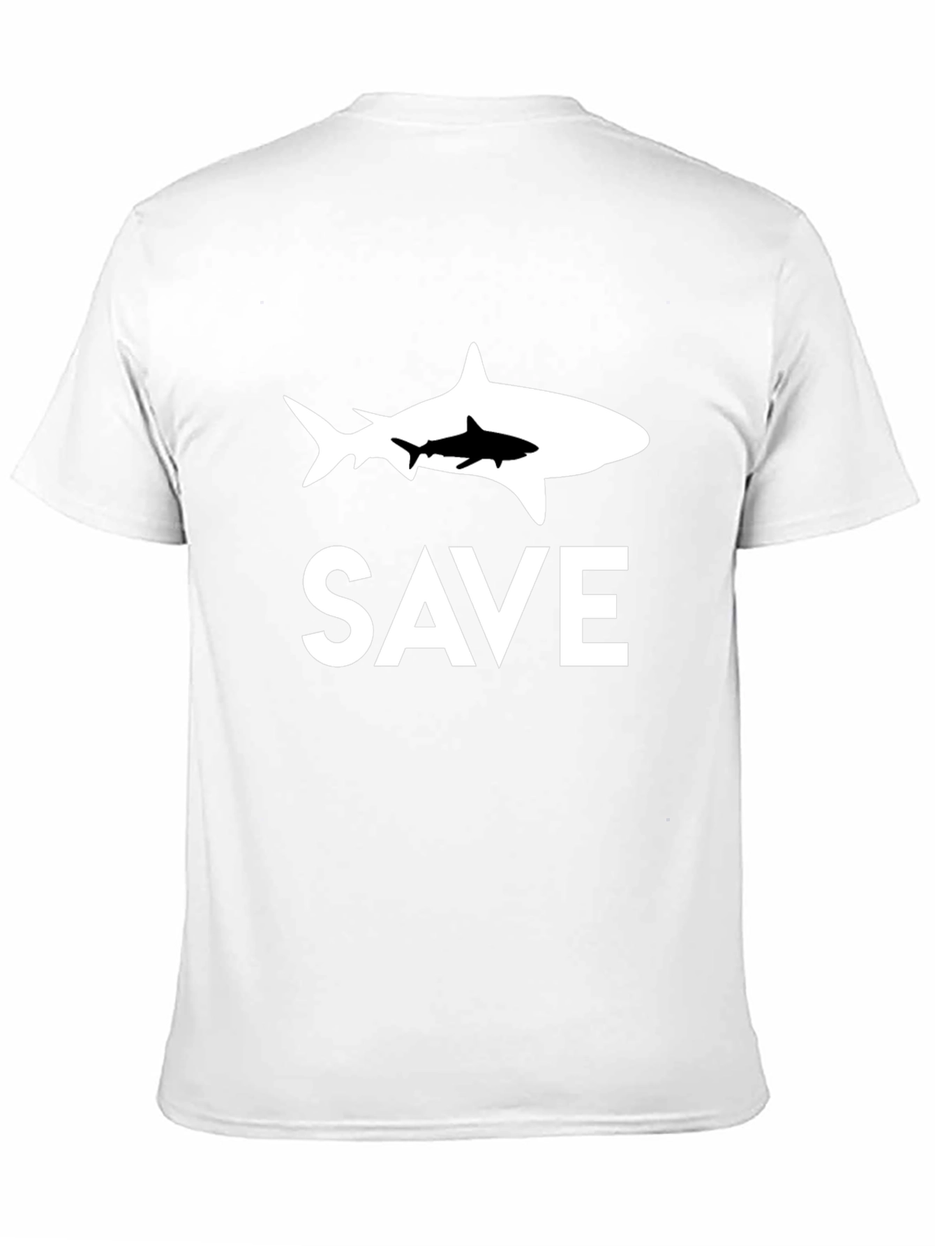 Save Sharks T-Shirt - Black Cotton Tee