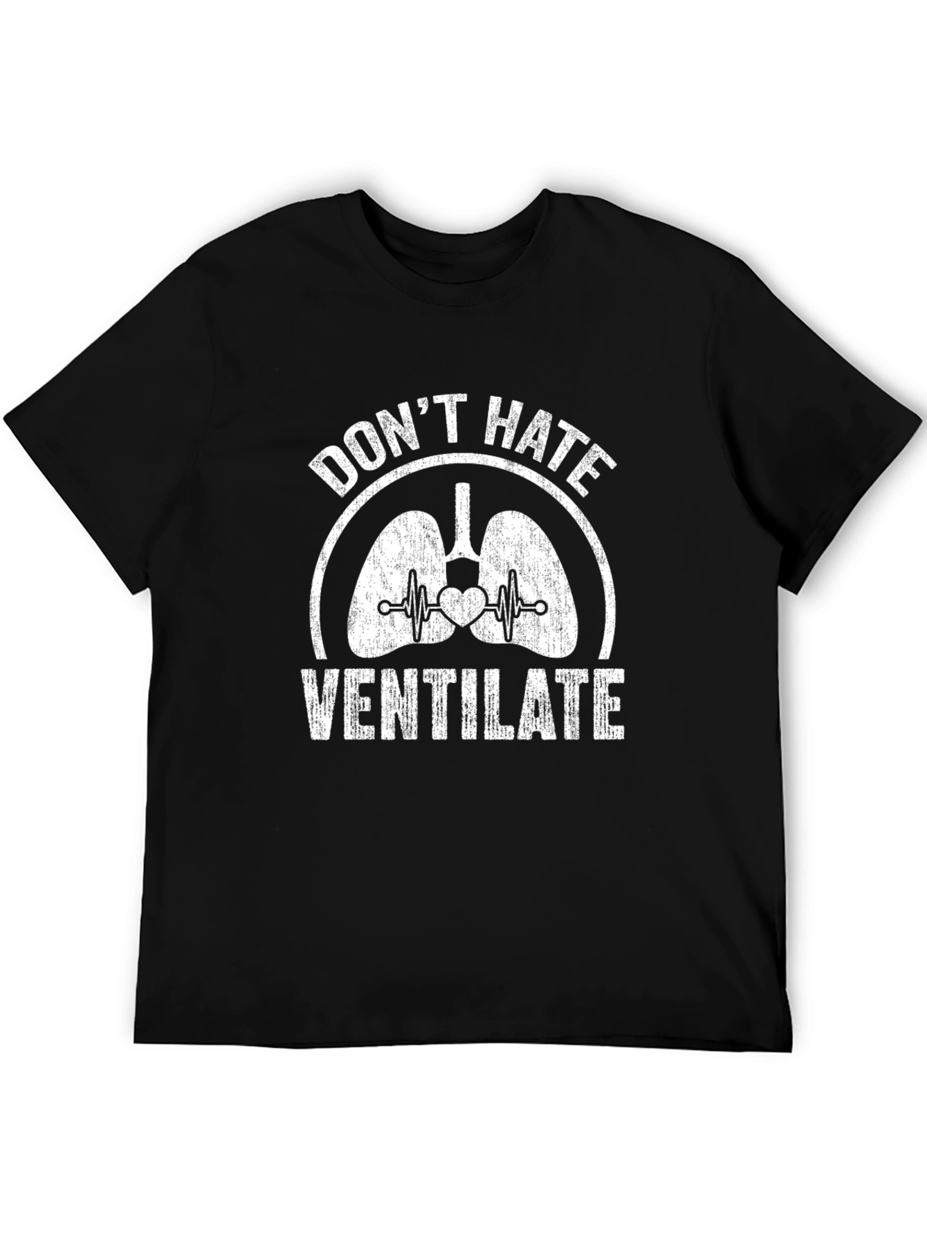 Dont Hate Ventilate Black T-Shirt