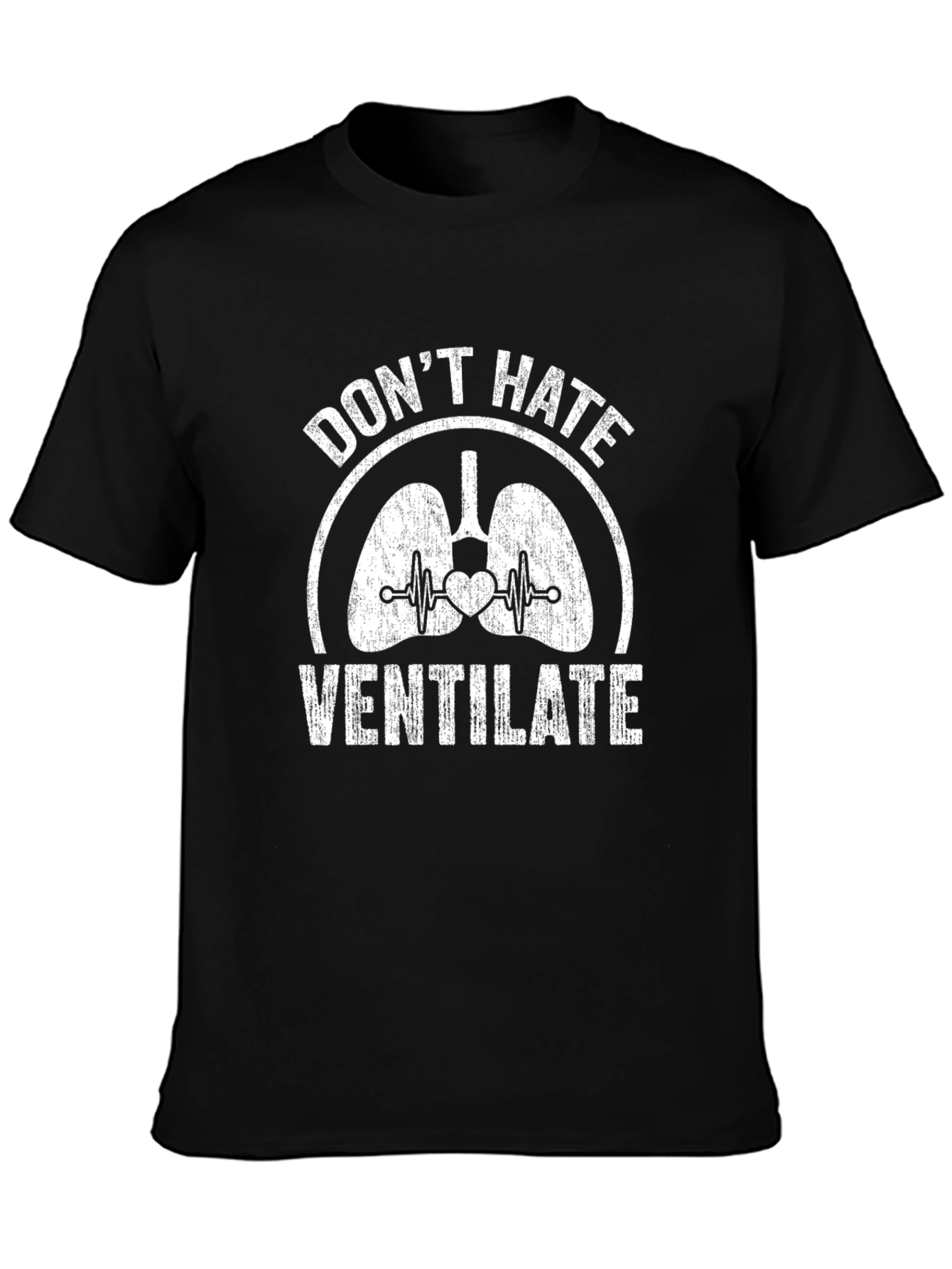 Dont Hate Ventilate Black T-Shirt