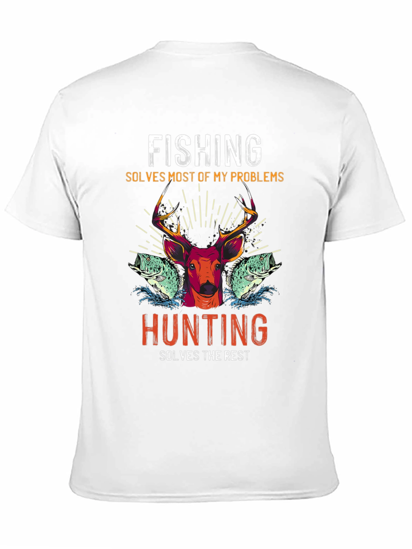 Fishing and Hunting Graphic T-Shirt