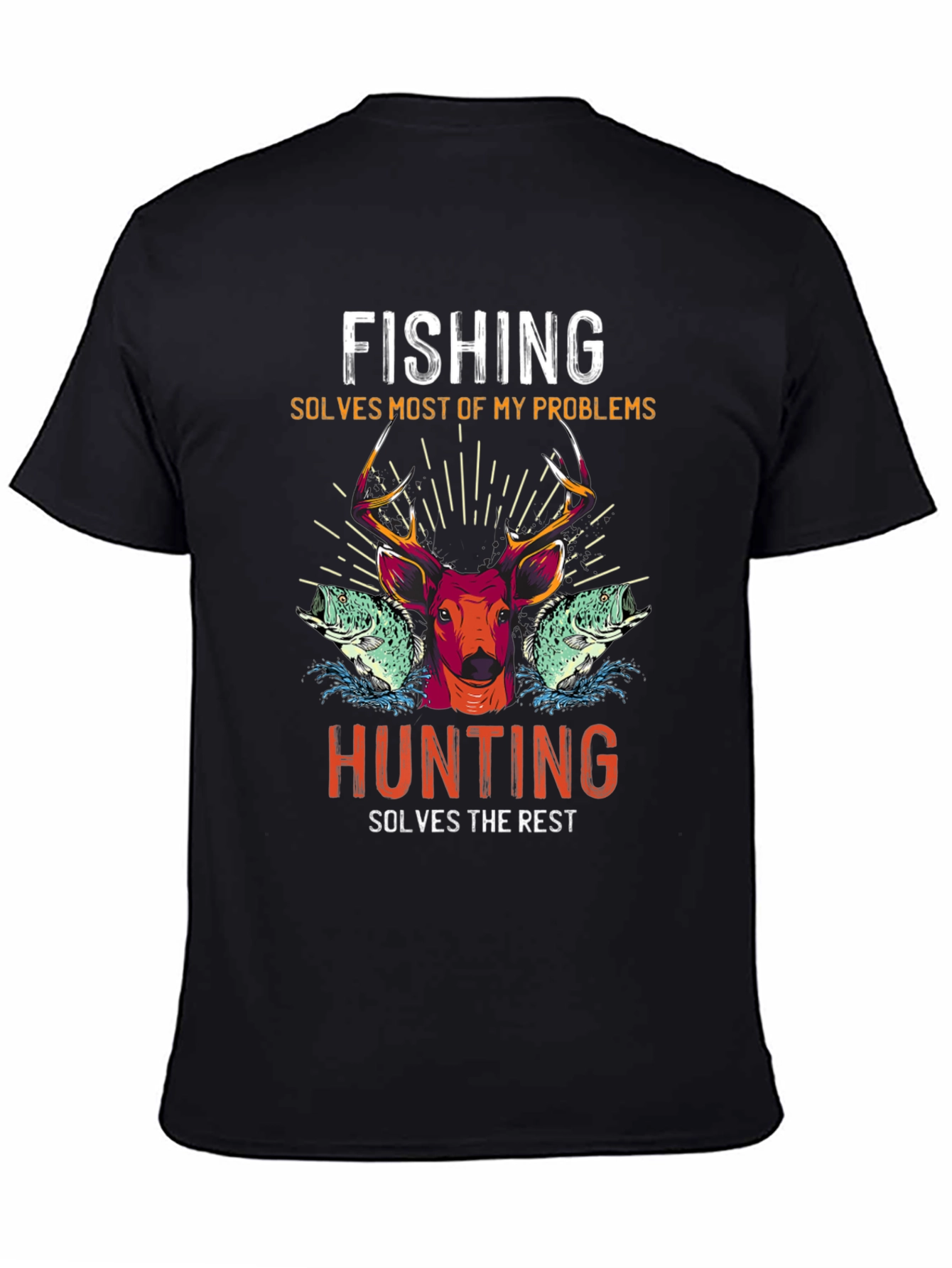 Fishing and Hunting Graphic T-Shirt