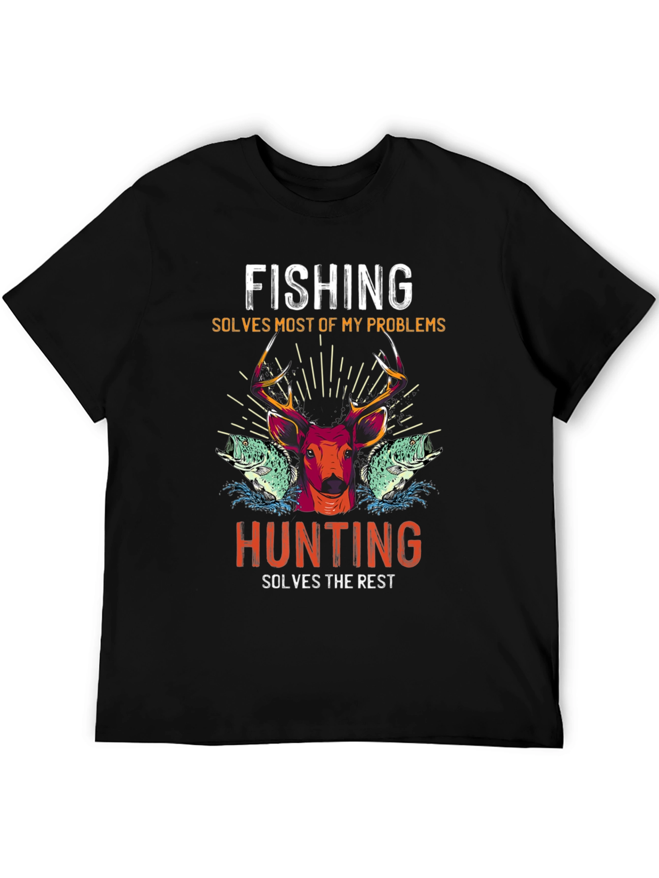 Fishing and Hunting Graphic T-Shirt
