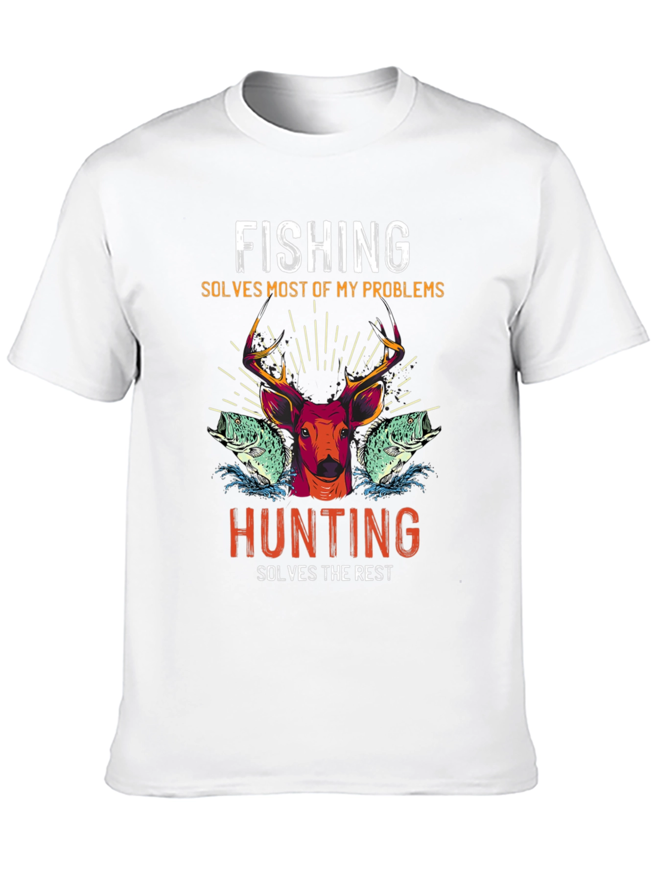 Fishing and Hunting Graphic T-Shirt