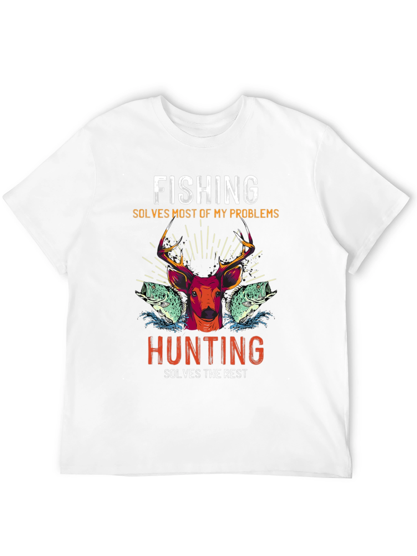 Fishing and Hunting Graphic T-Shirt