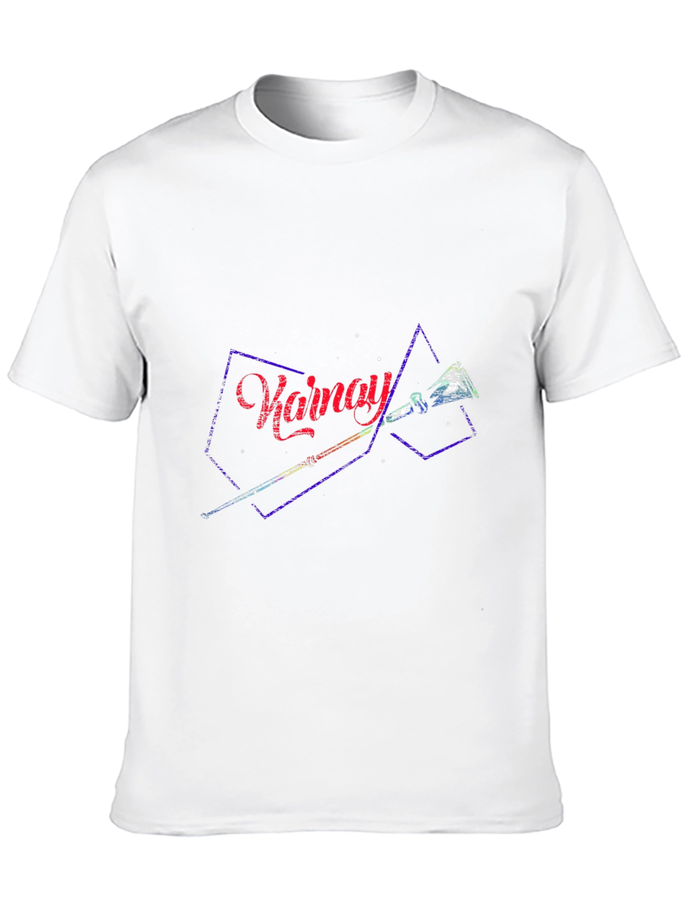 Stylish Black T-Shirt with Abstract Design
