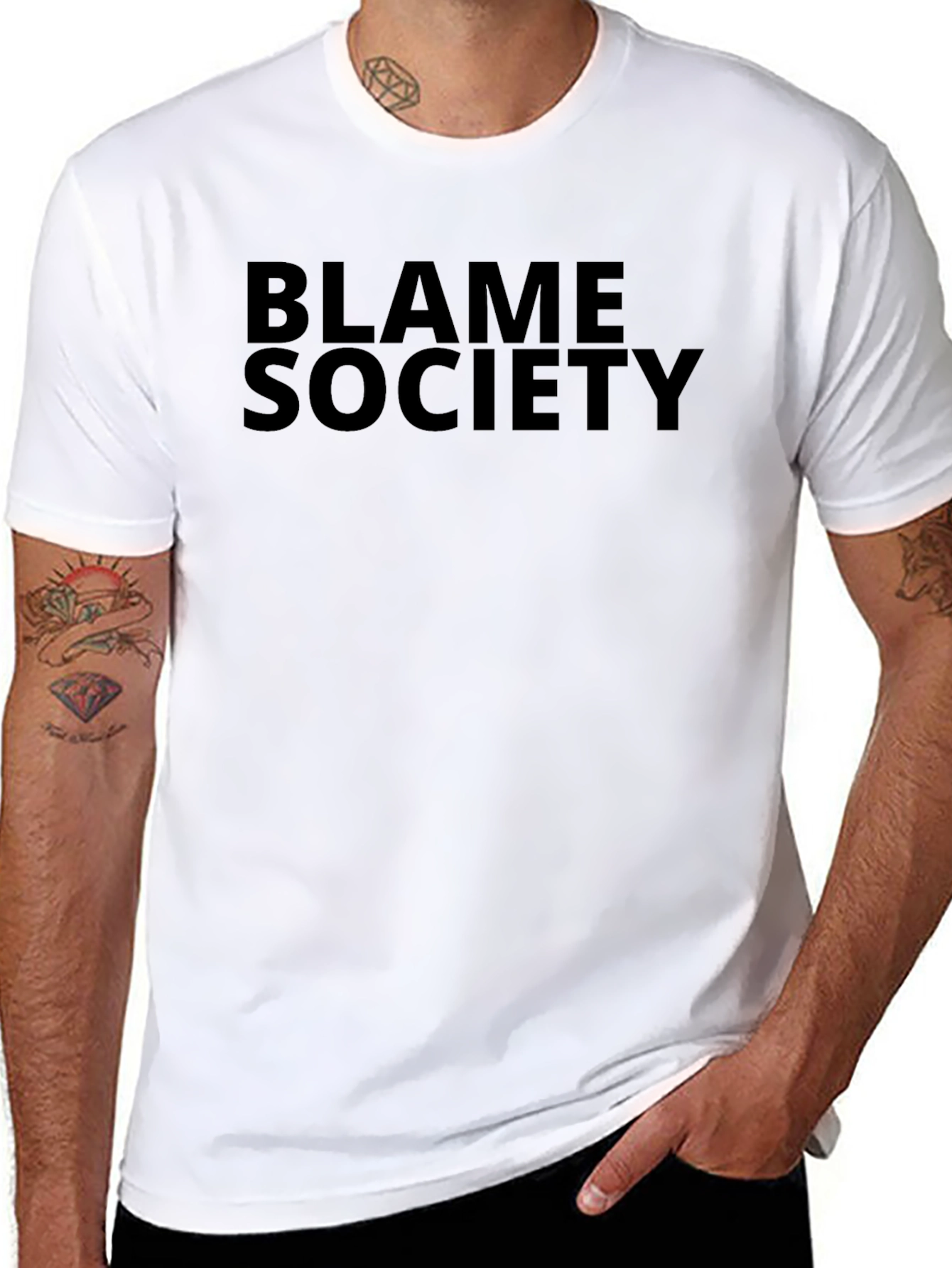 Blame Society Black T-Shirt