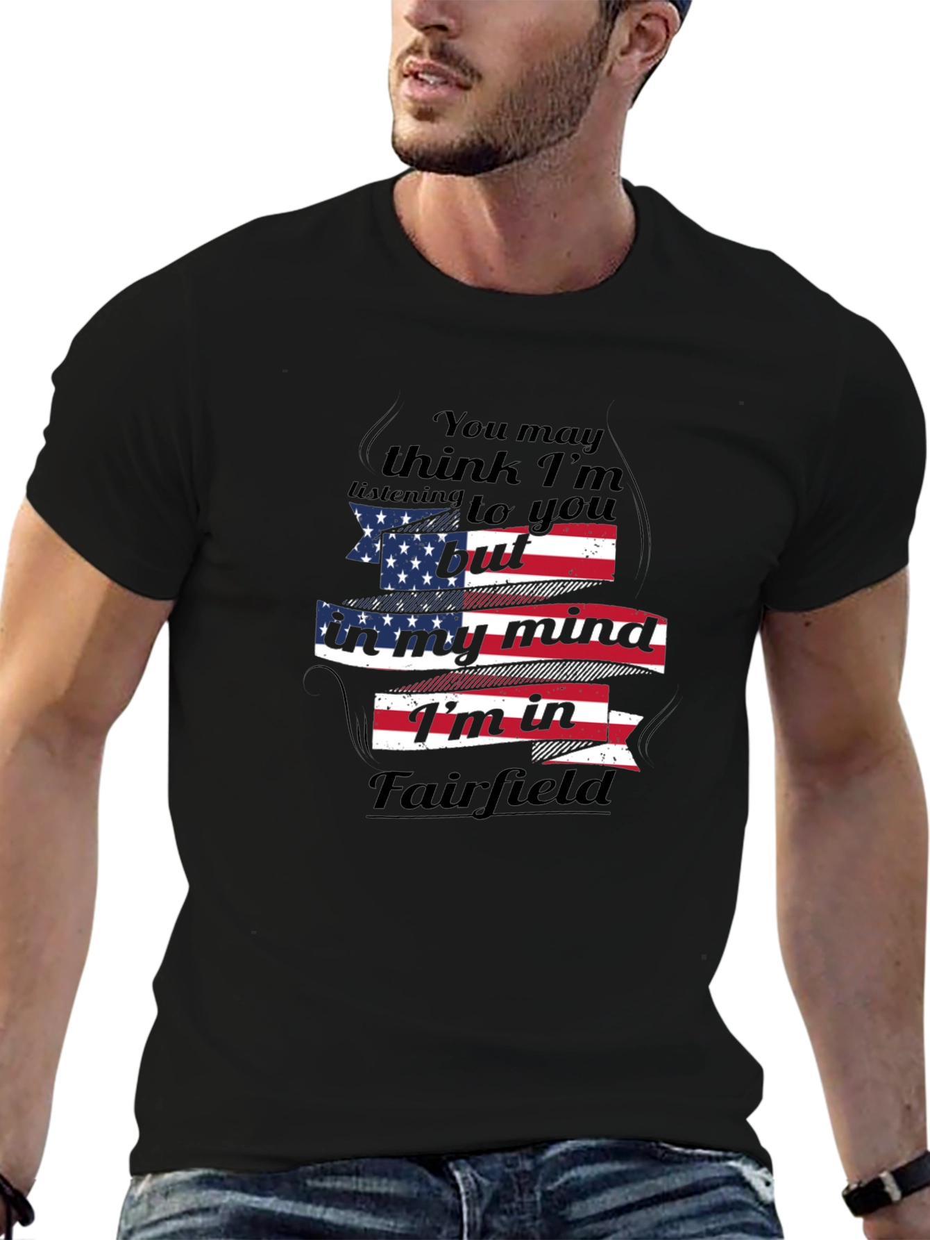 Fairfield Mind T-Shirt - Patriotic USA Flag