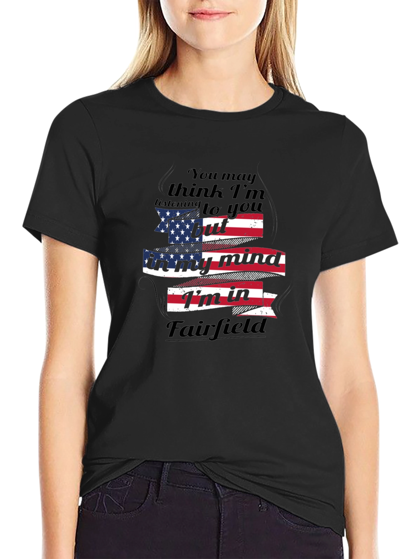Fairfield Mind T-Shirt - Patriotic USA Flag