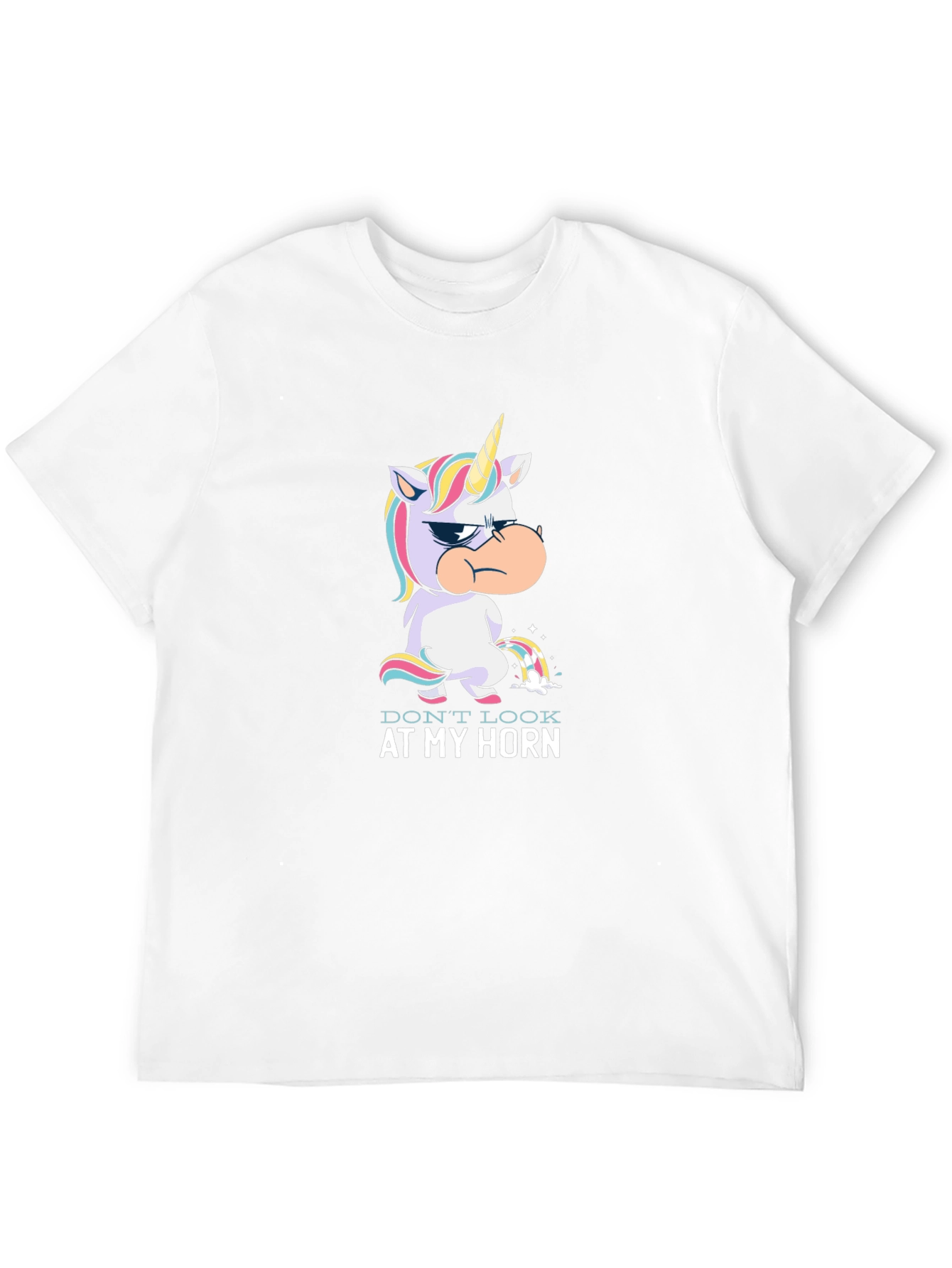 Grumpy Unicorn Rainbow Pee T-Shirt