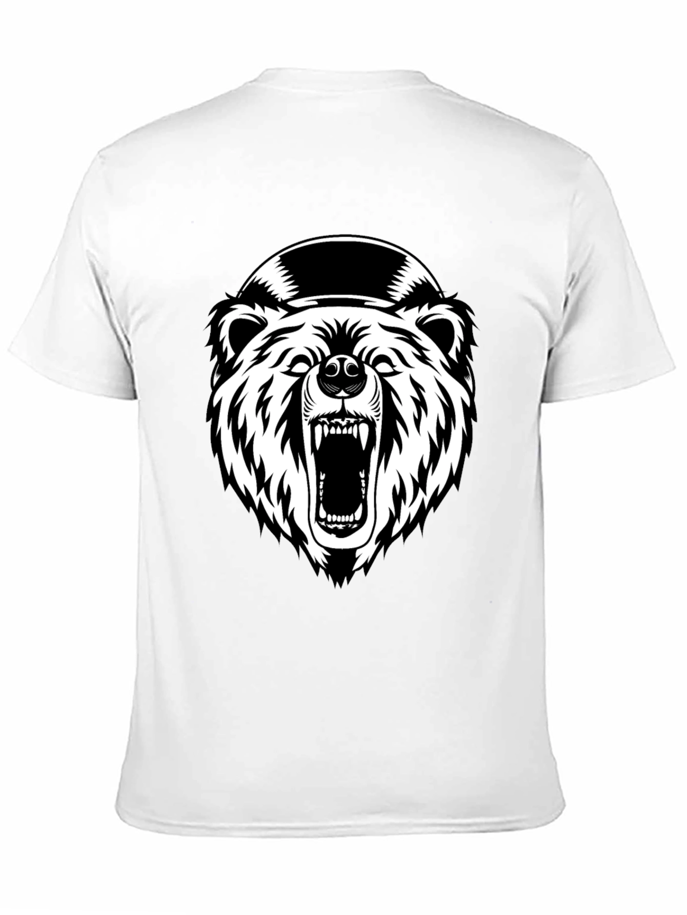 Mens Black Bear Graphic T-Shirt