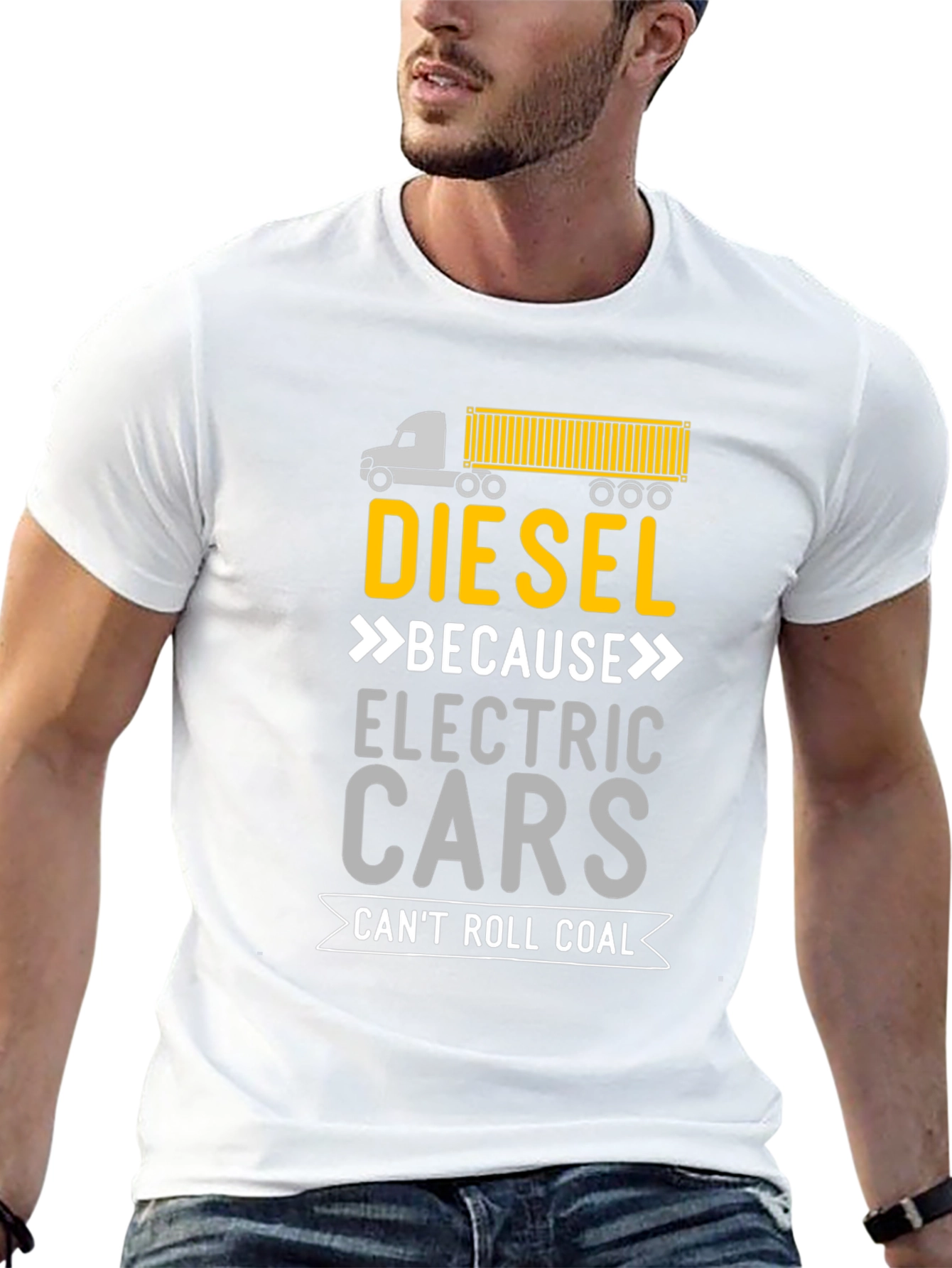 Diesel Can Roll Coal Graphic T-Shirt