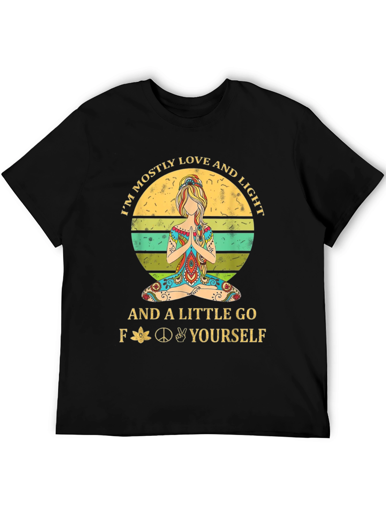 Love & Light Graphic Tee - Yoga Hippie T-Shirt