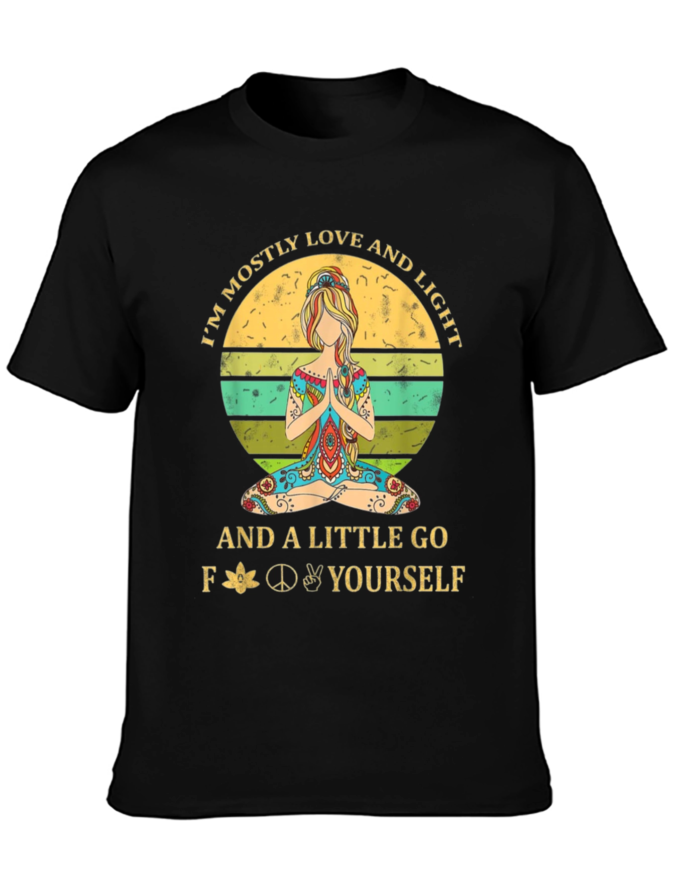Love & Light Graphic Tee - Yoga Hippie T-Shirt