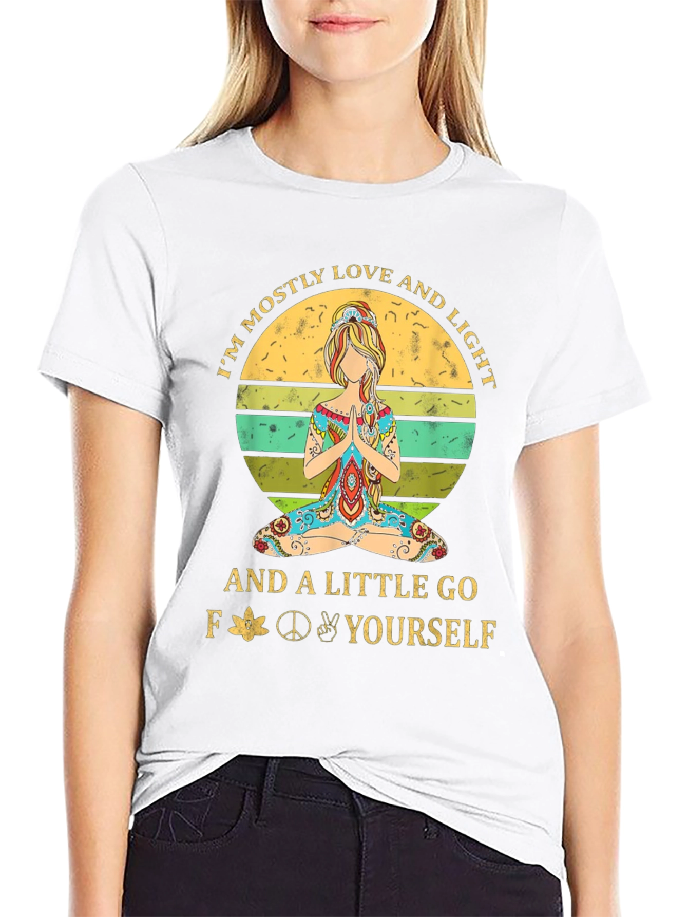 Love & Light Graphic Tee - Yoga Hippie T-Shirt