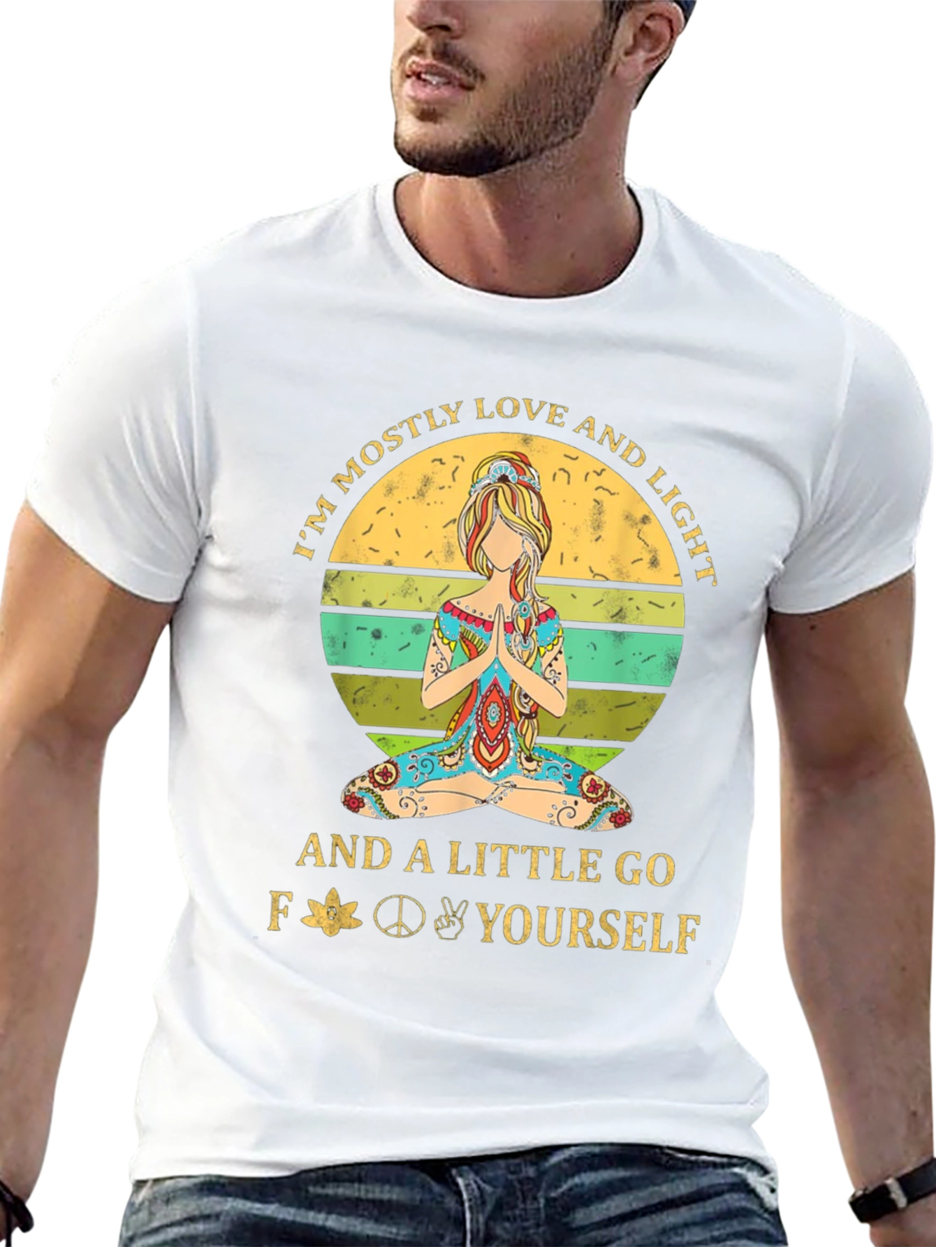 Love & Light Graphic Tee - Yoga Hippie T-Shirt