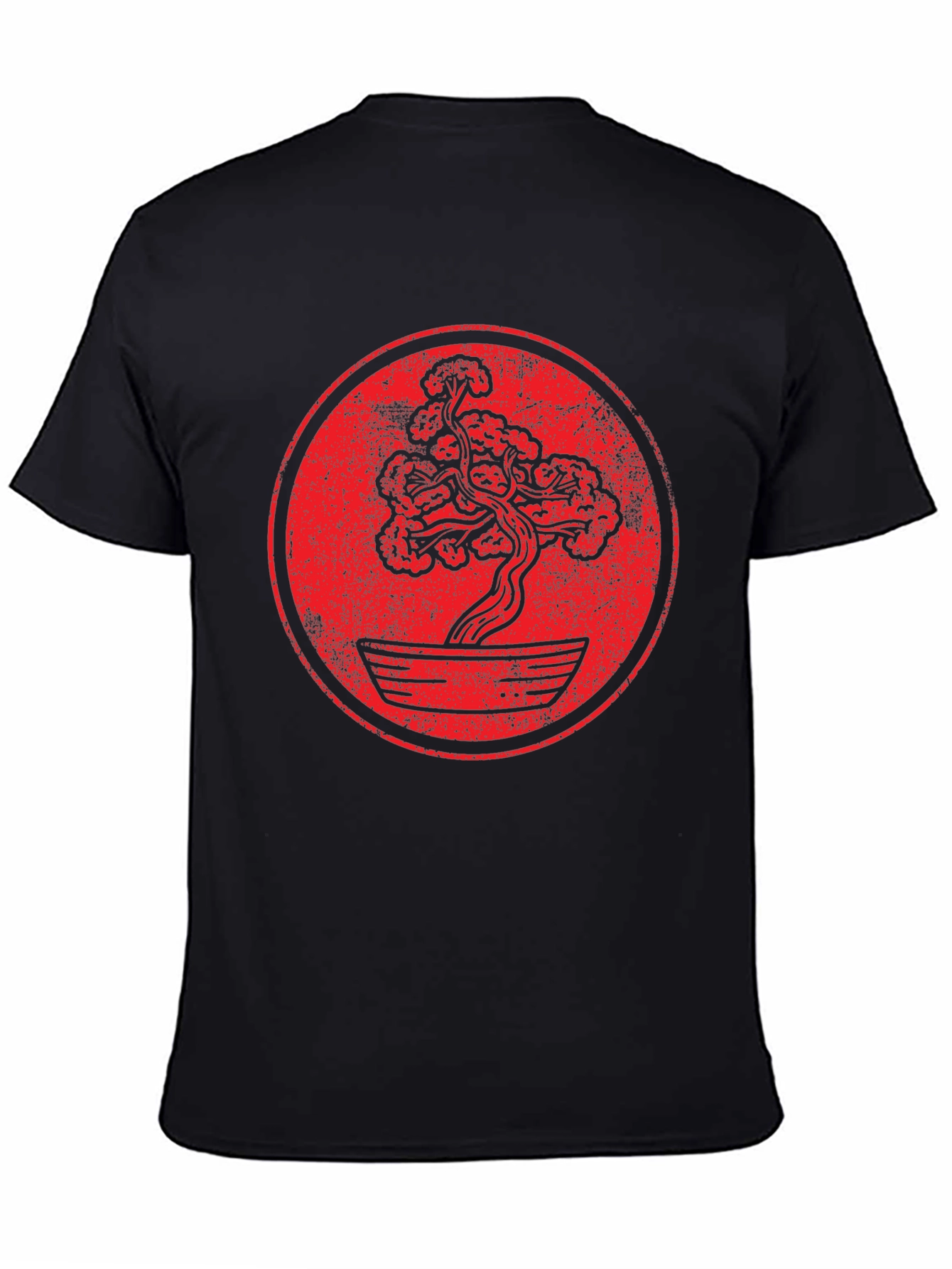 Bonsai Tree Graphic T-Shirt - Distressed Style