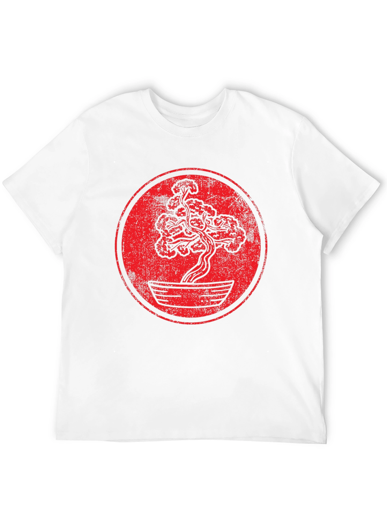 Bonsai Tree Graphic T-Shirt - Distressed Style