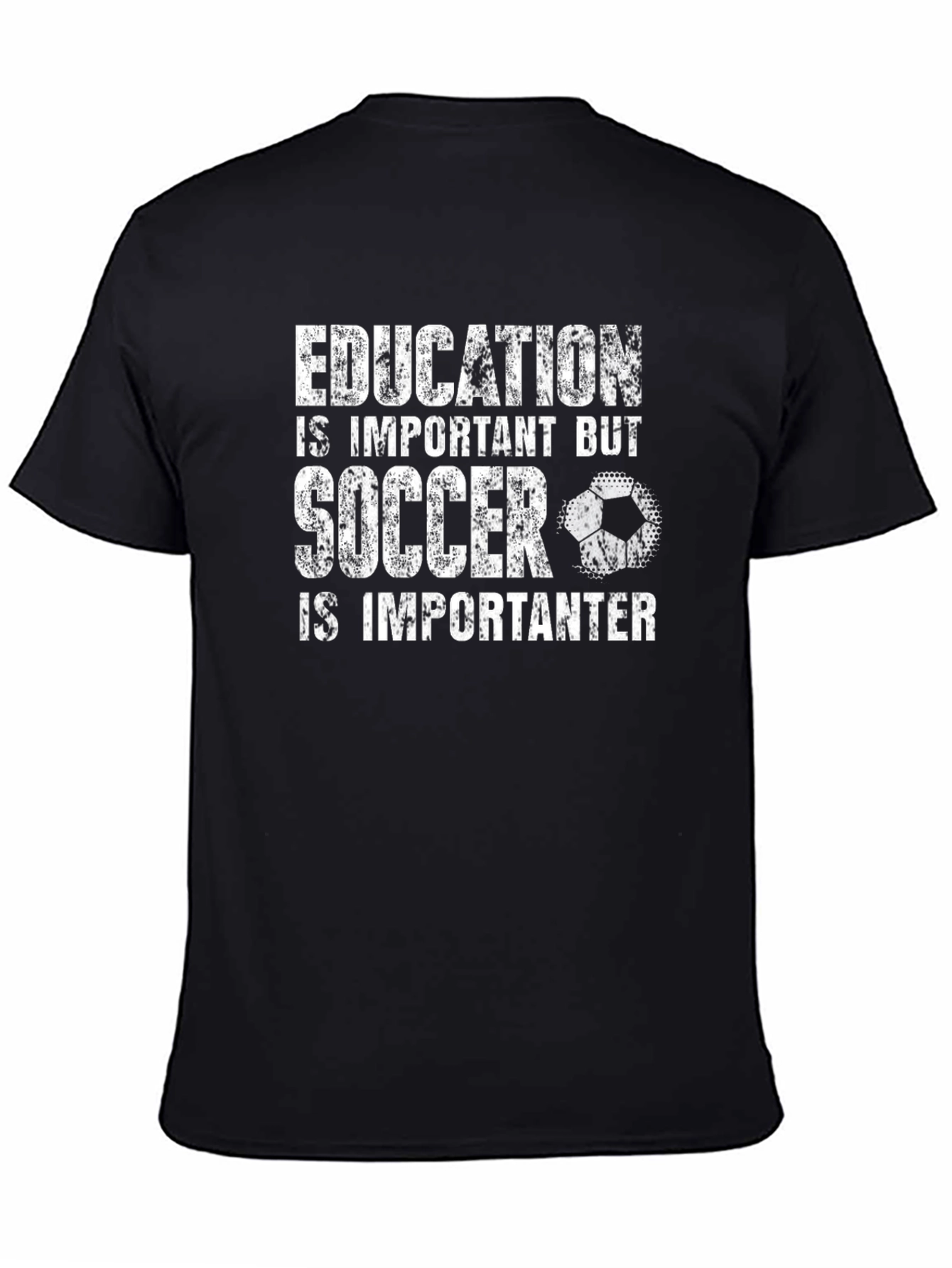 Funny Soccer T-Shirt: Education vs. Soccer