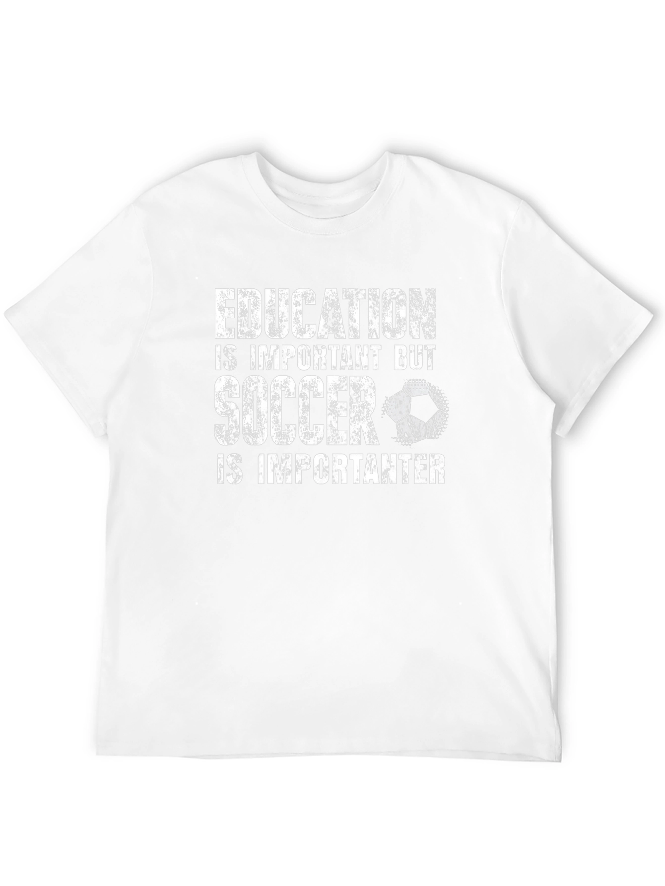 Funny Soccer T-Shirt: Education vs. Soccer