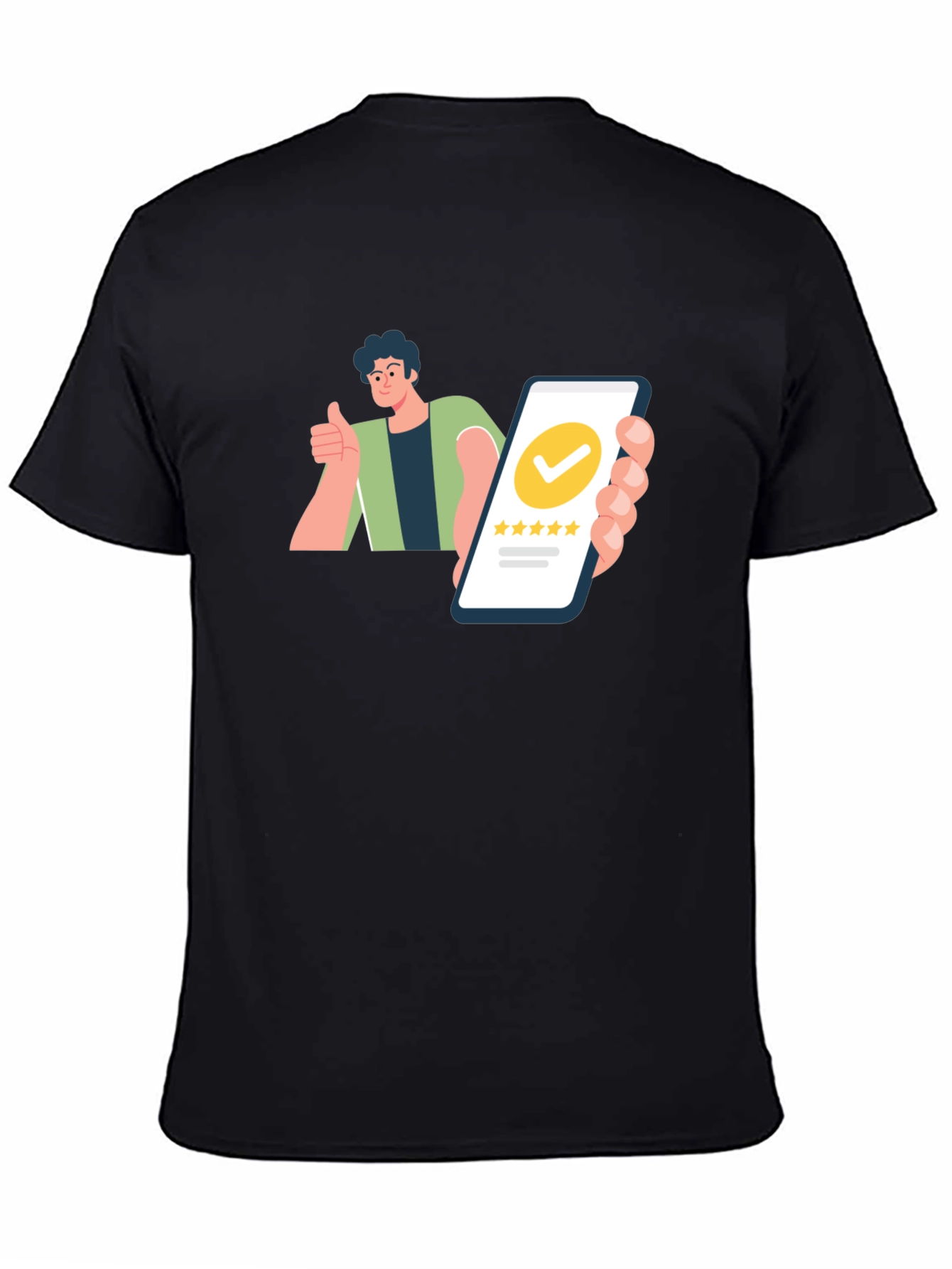 Five-Star Rating Graphic Tee -  Customer Approved!