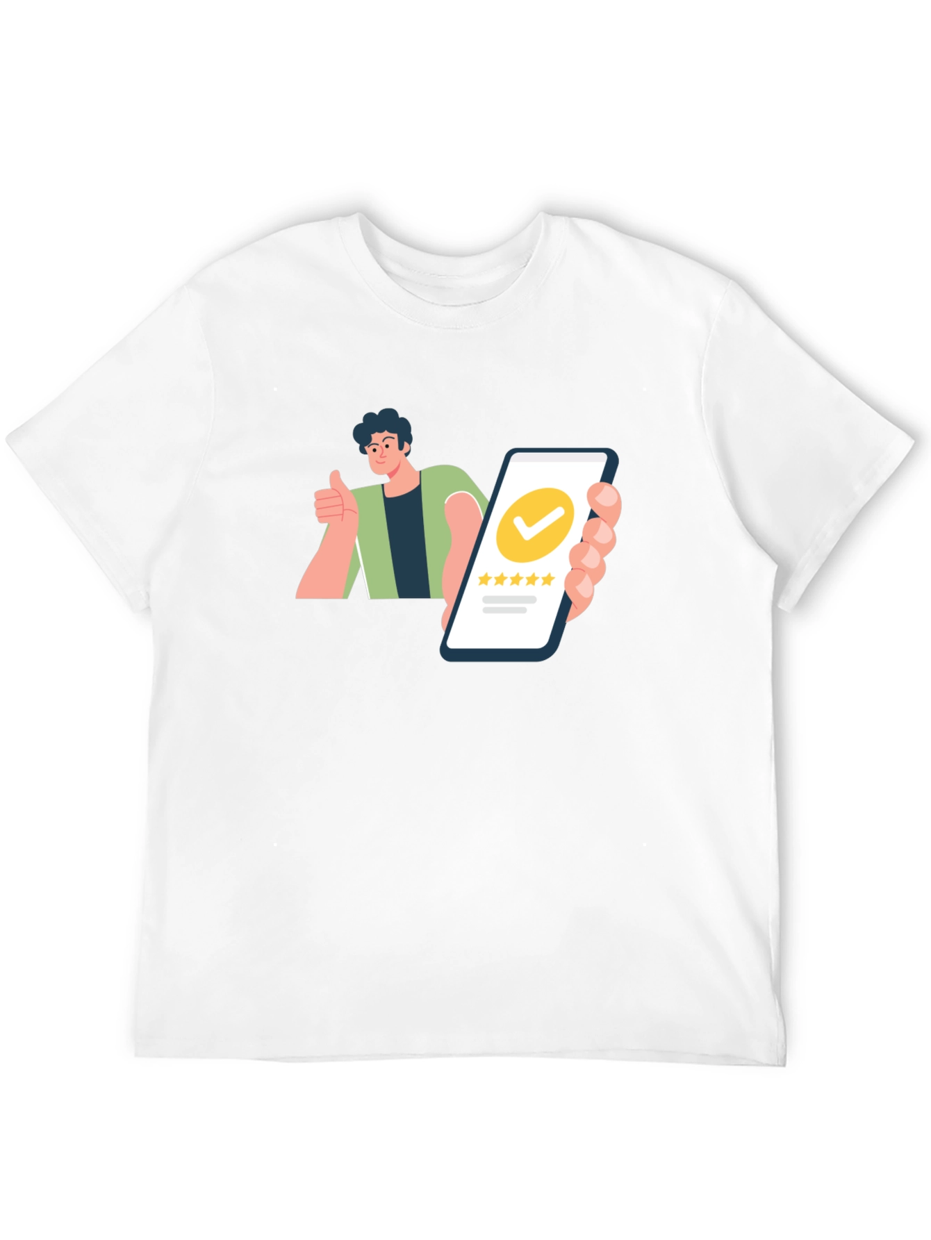 Five-Star Rating Graphic Tee -  Customer Approved!
