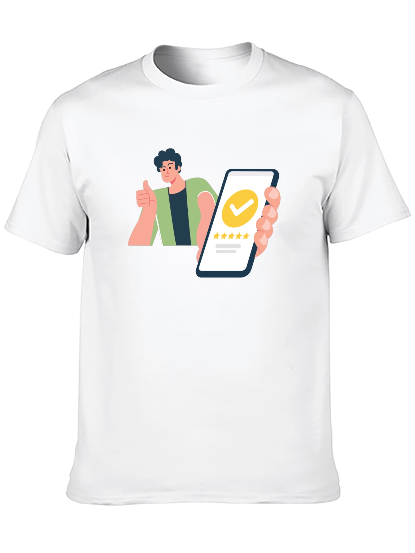 Five-Star Rating Graphic Tee -  Customer Approved!