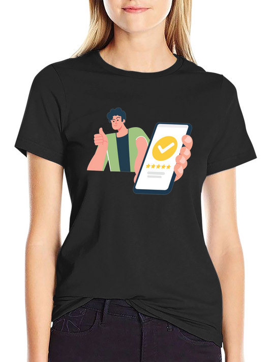Five-Star Rating Graphic Tee -  Customer Approved!