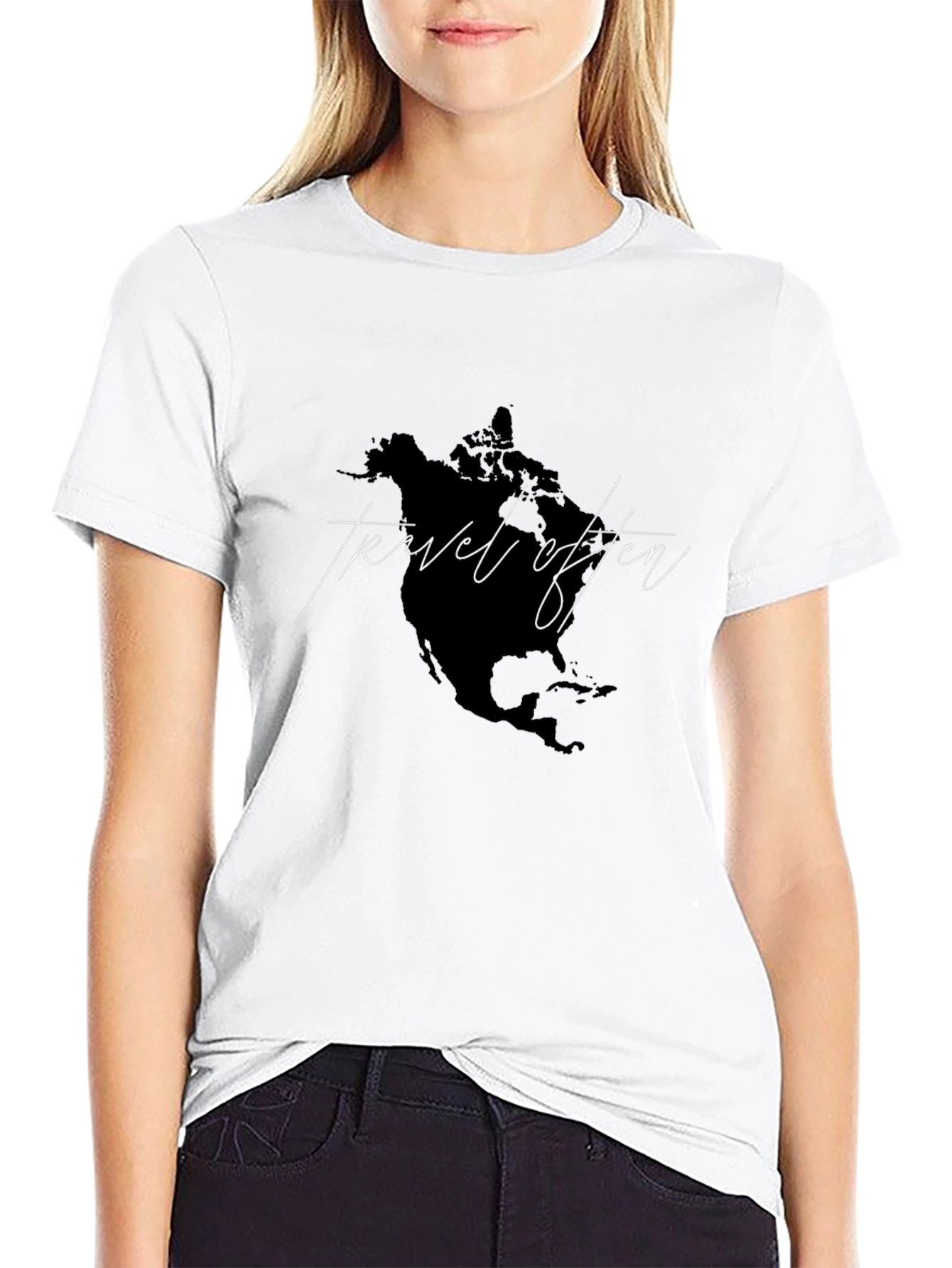 Travel Often Graphic Tee - Black