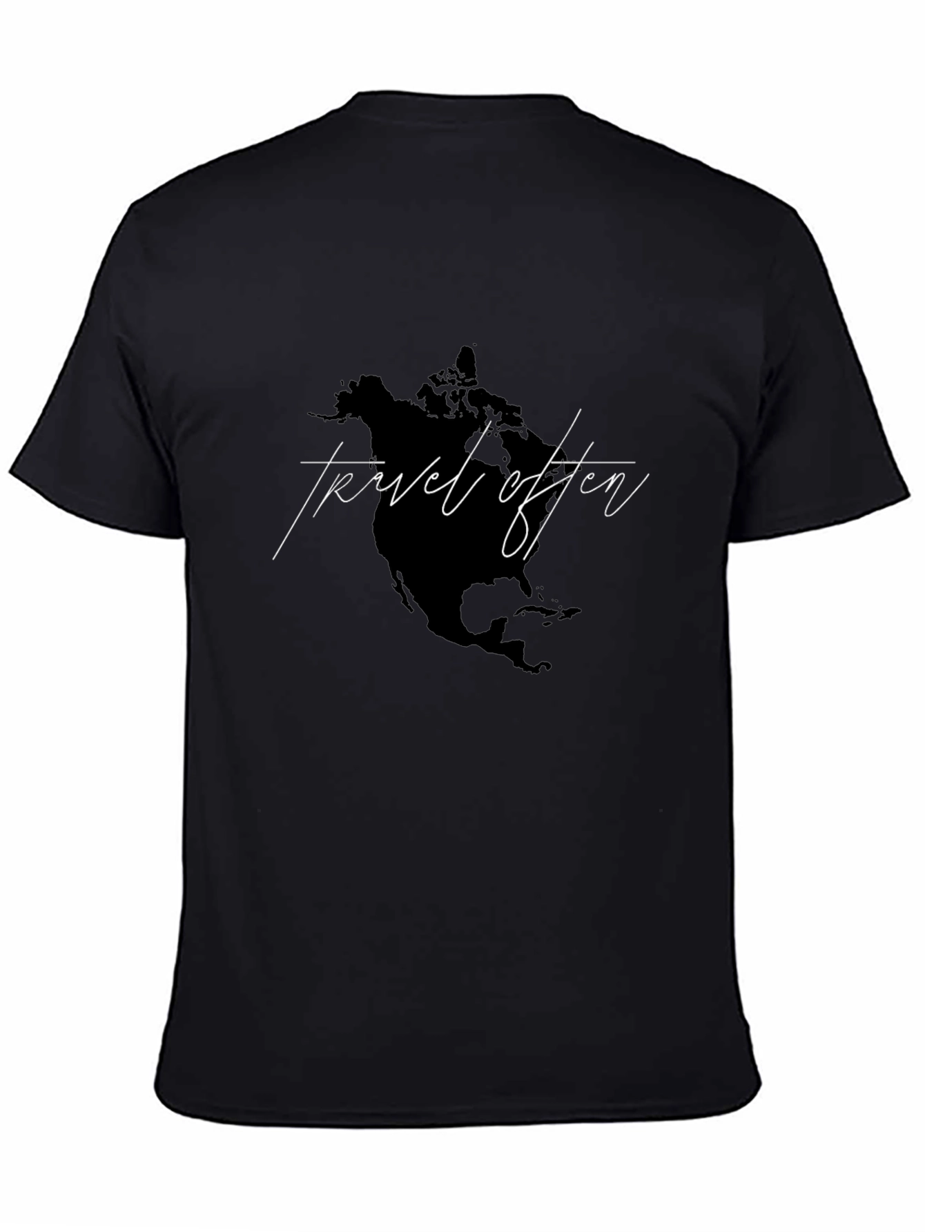 Travel Often Graphic Tee - Black