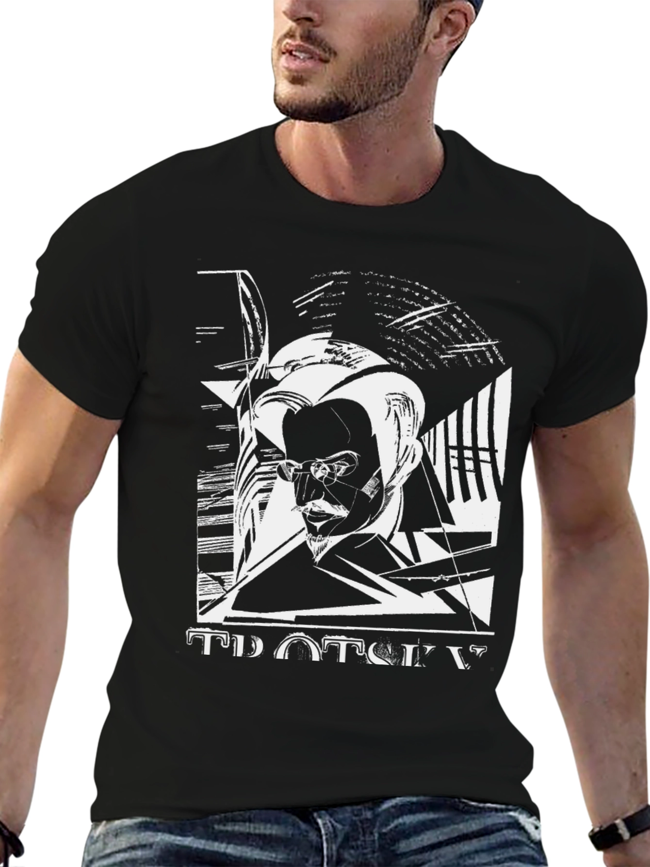 Trotsky Graphic Print Black T-Shirt