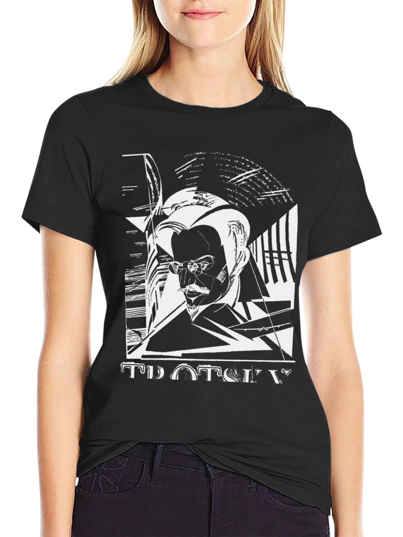 Trotsky Graphic Print Black T-Shirt
