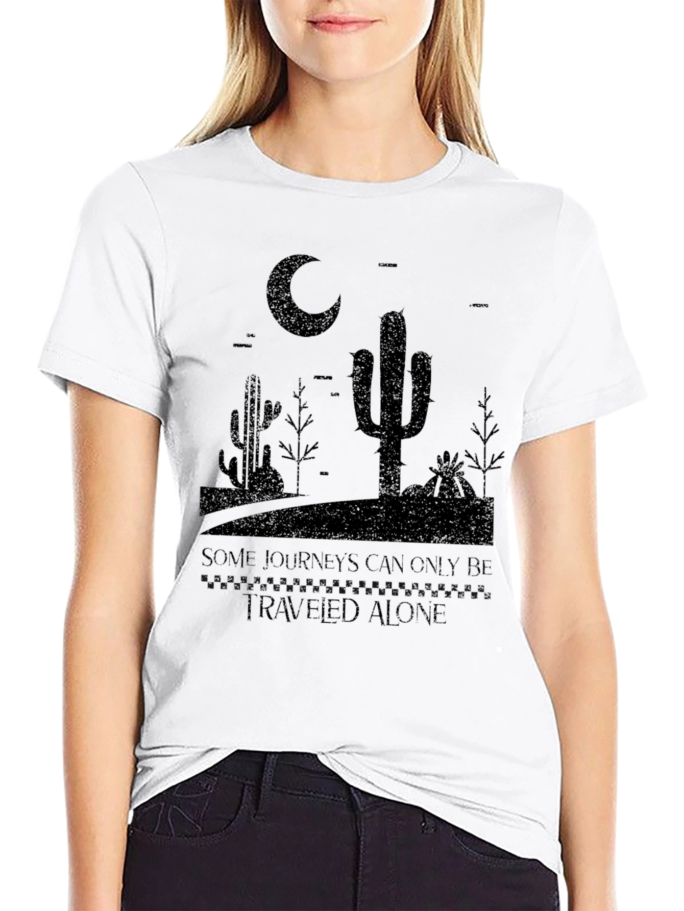 Desert Moon Graphic T-Shirt - Alone Journey