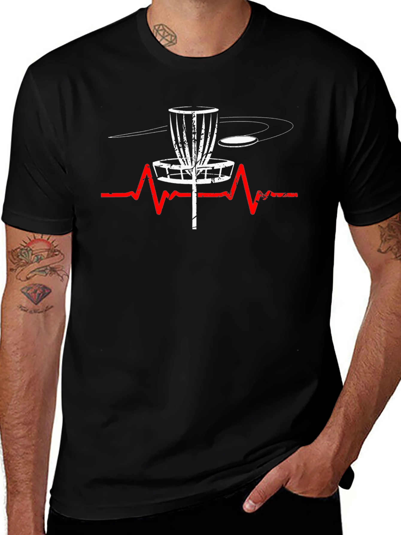 Disc Golf Heartbeat T-Shirt