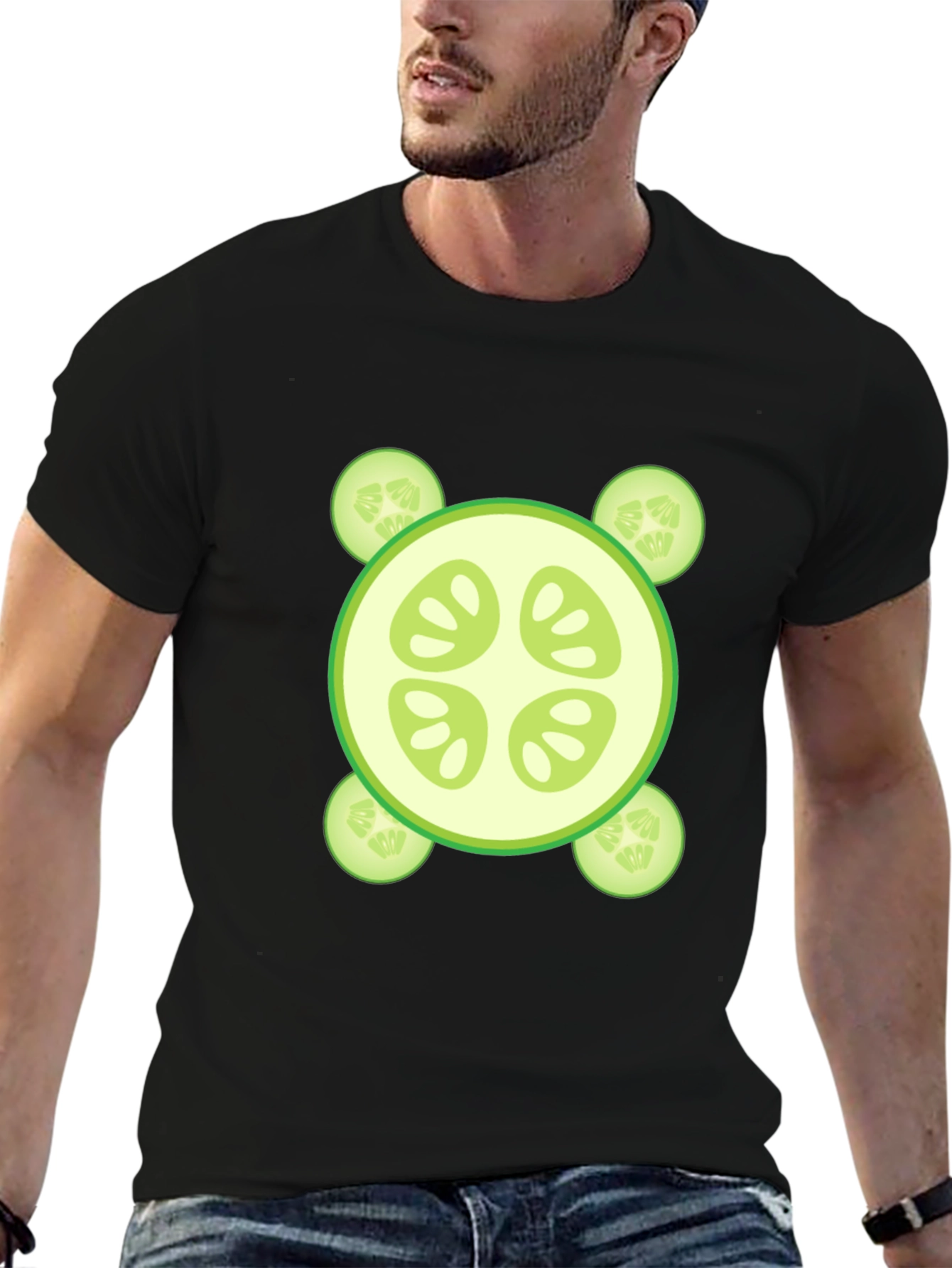 Cucumber Slice Graphic Tee - Fresh & Fun Design