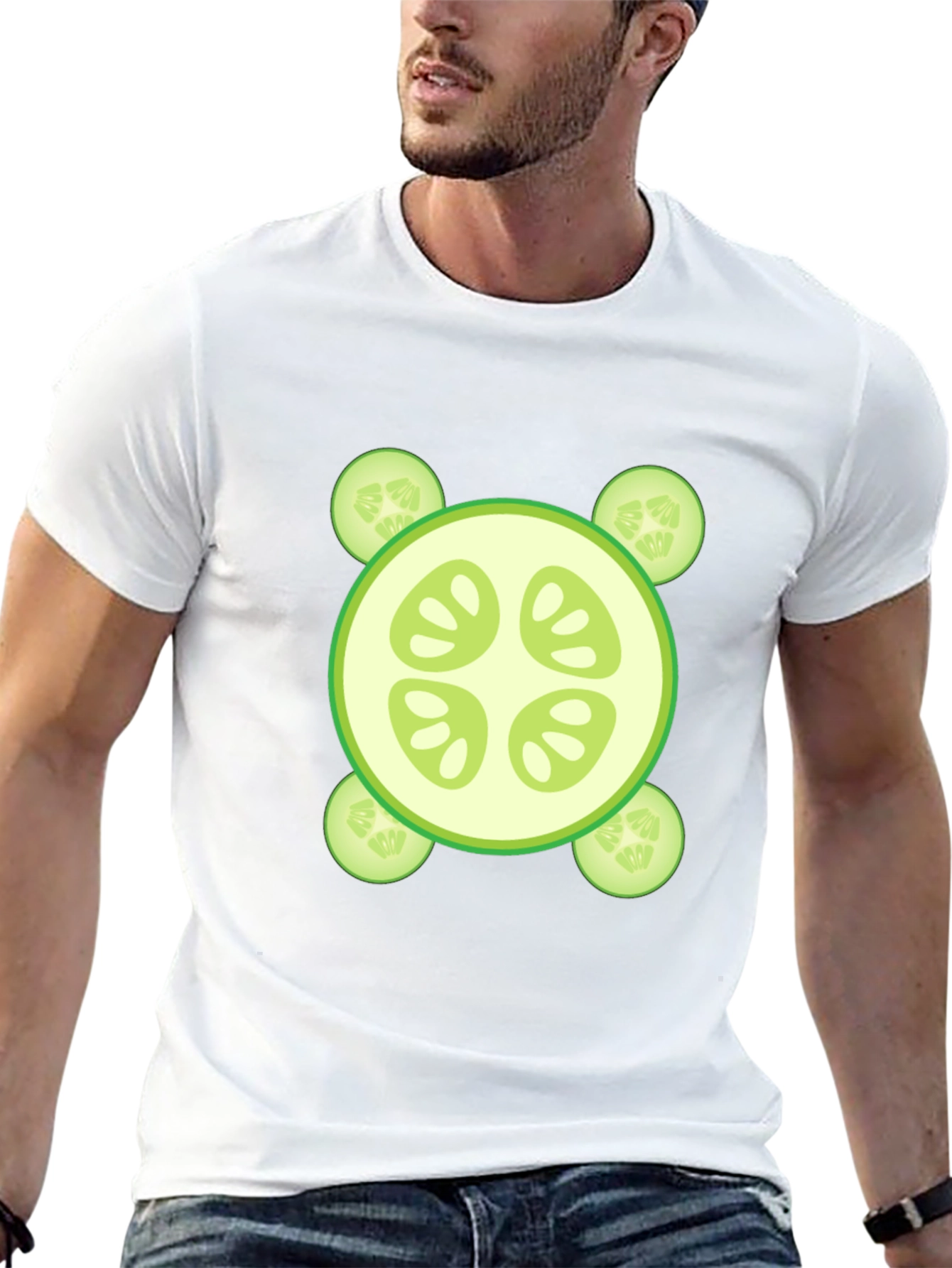 Cucumber Slice Graphic Tee - Fresh & Fun Design
