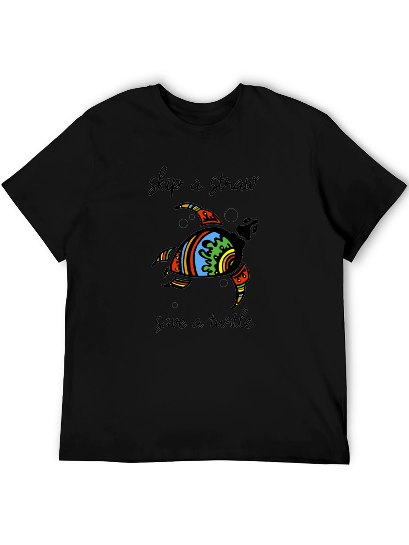 Save the Turtle Graphic Tee - Black