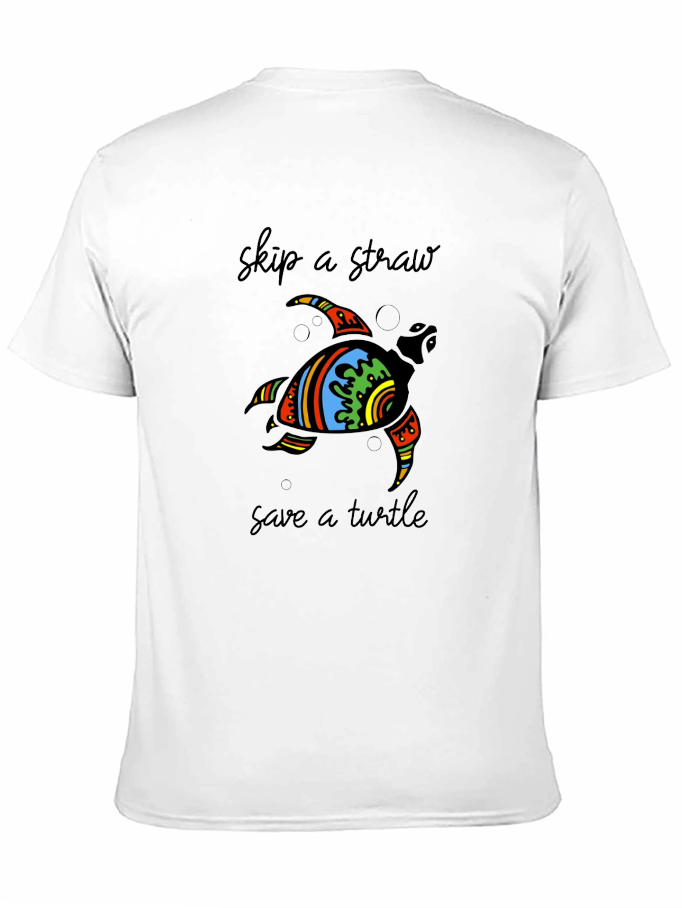 Save the Turtle Graphic Tee - Black
