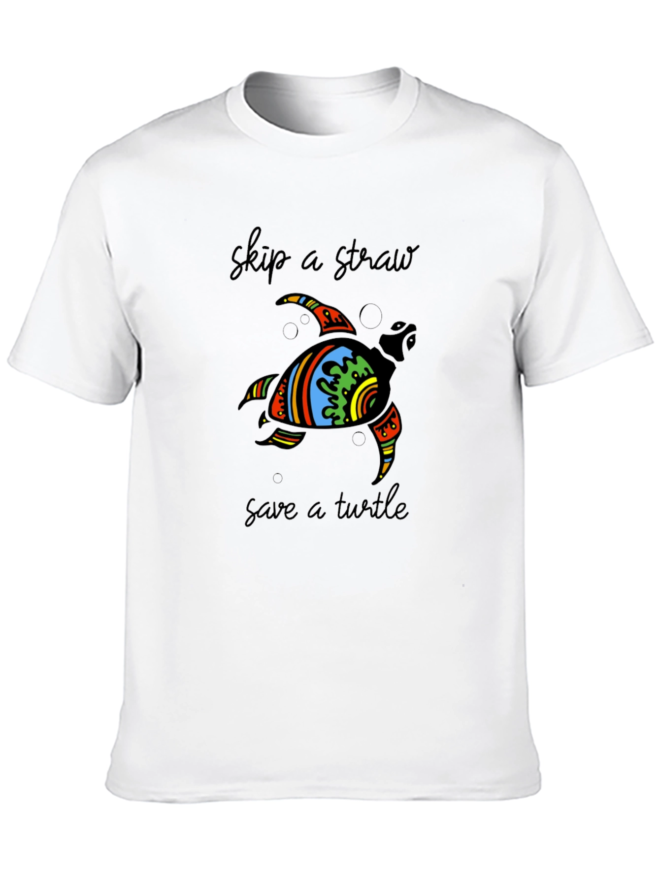 Save the Turtle Graphic Tee - Black