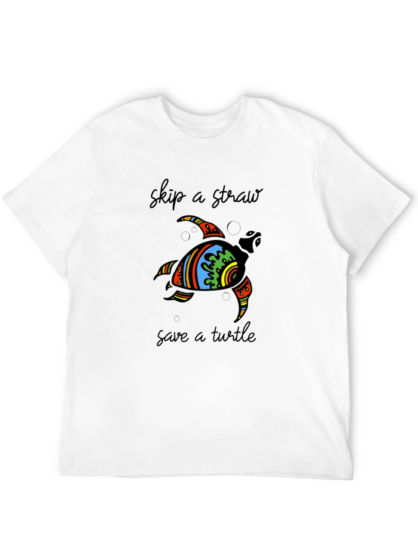 Save the Turtle Graphic Tee - Black