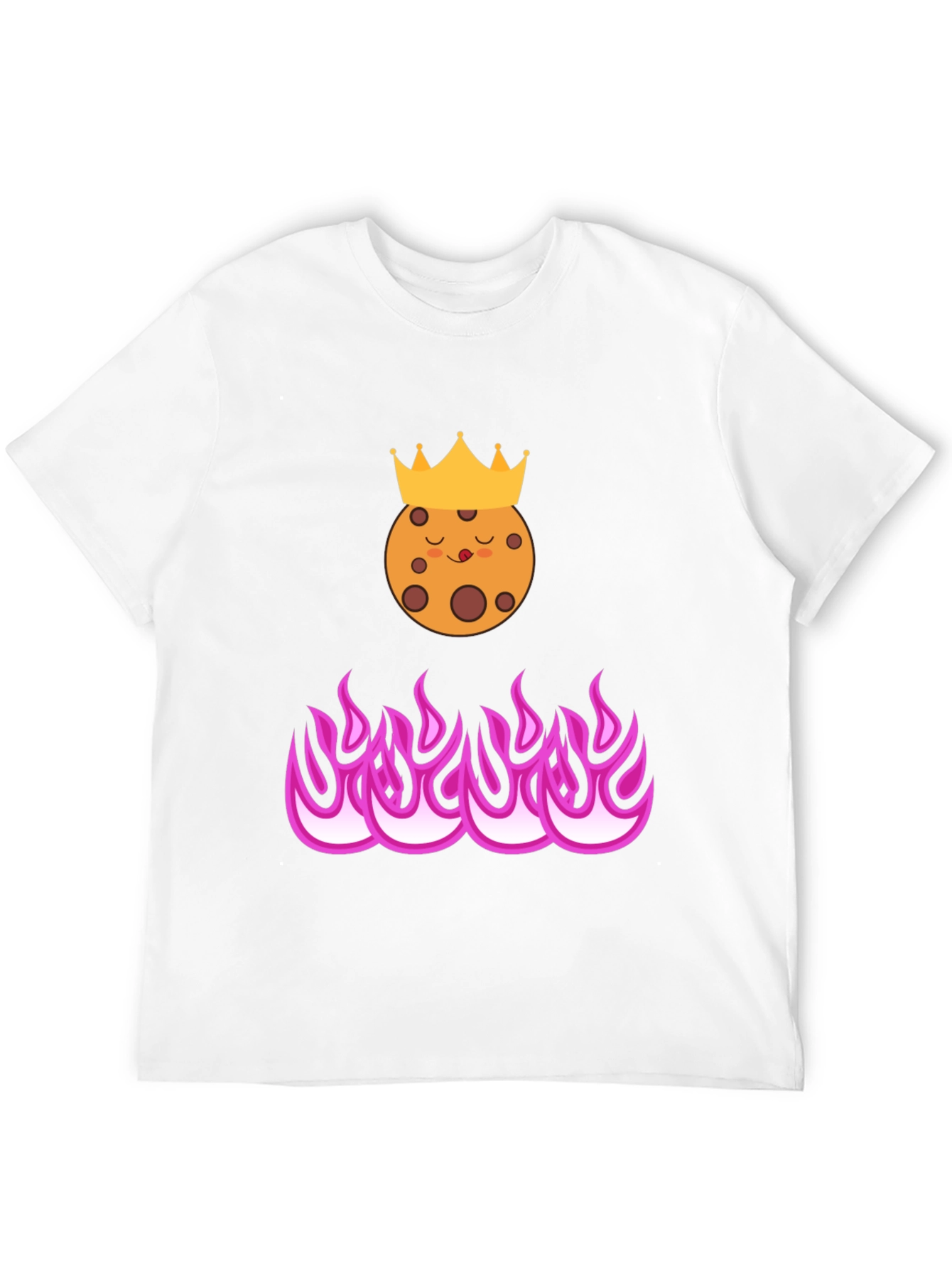 Cookie King on Fire T-Shirt - Trendy Graphic Tee