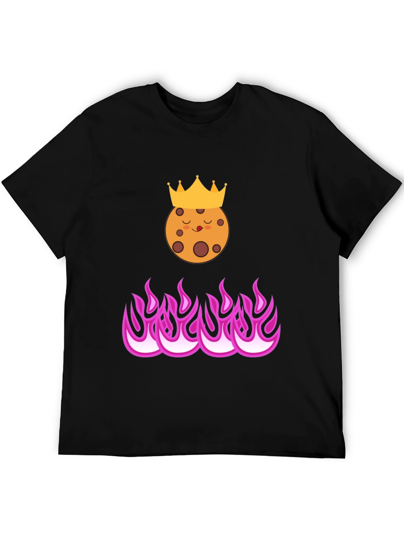 Cookie King on Fire T-Shirt - Trendy Graphic Tee