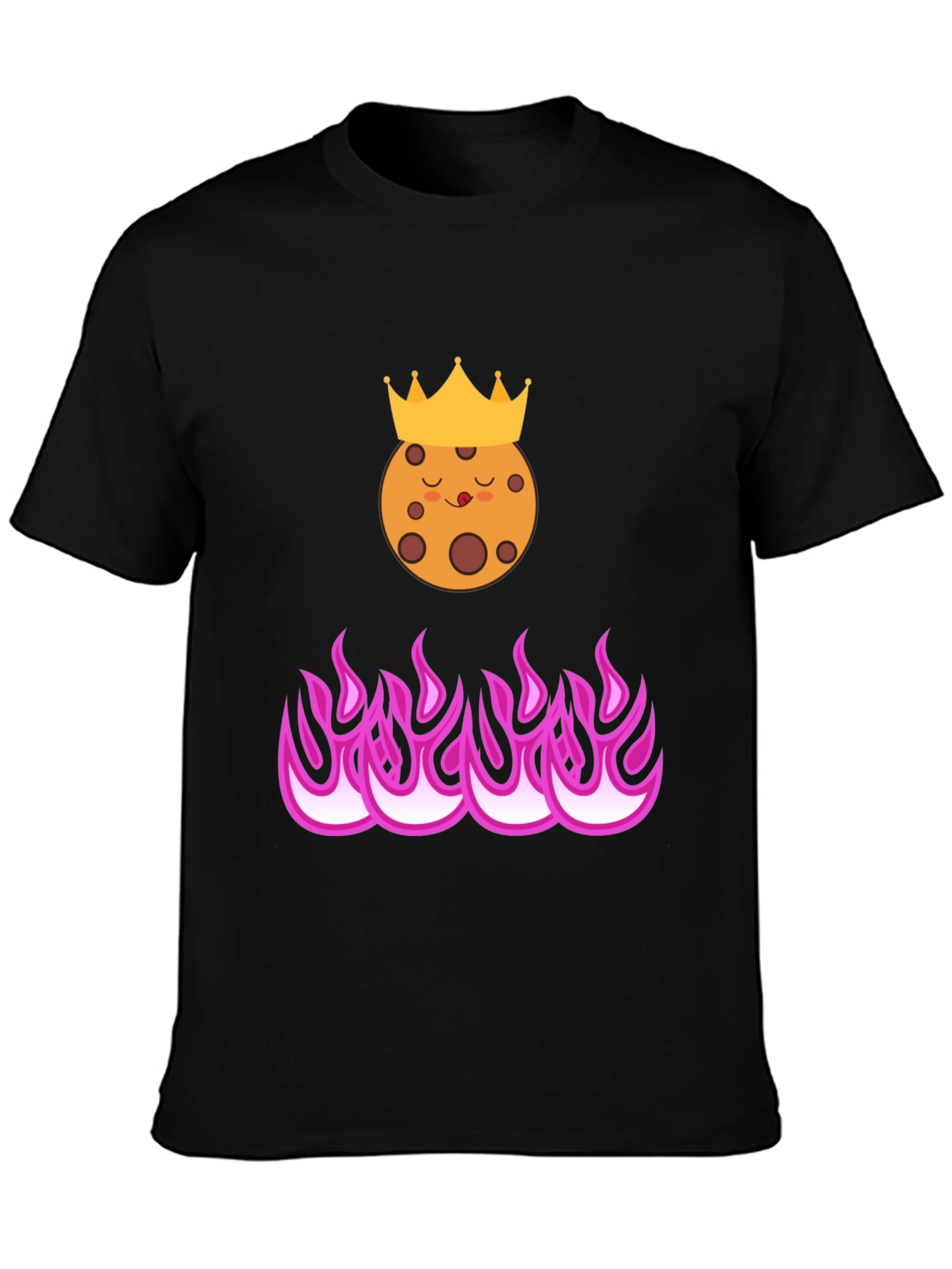 Cookie King on Fire T-Shirt - Trendy Graphic Tee
